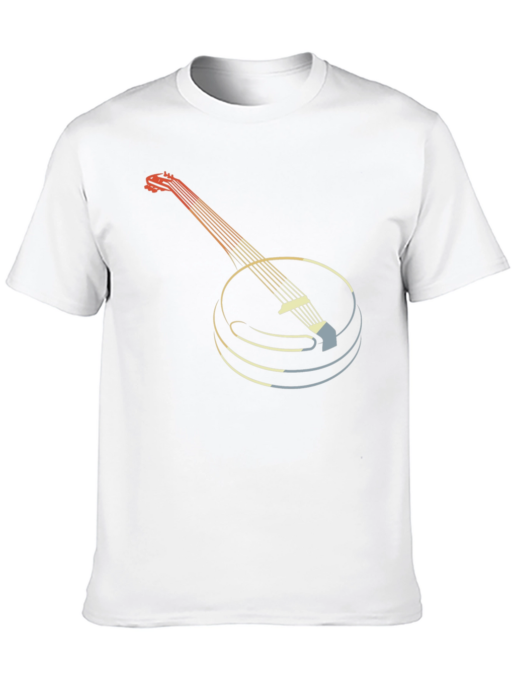 Retro Banjo Graphic Tee - Musical Instrument T-Shirt
