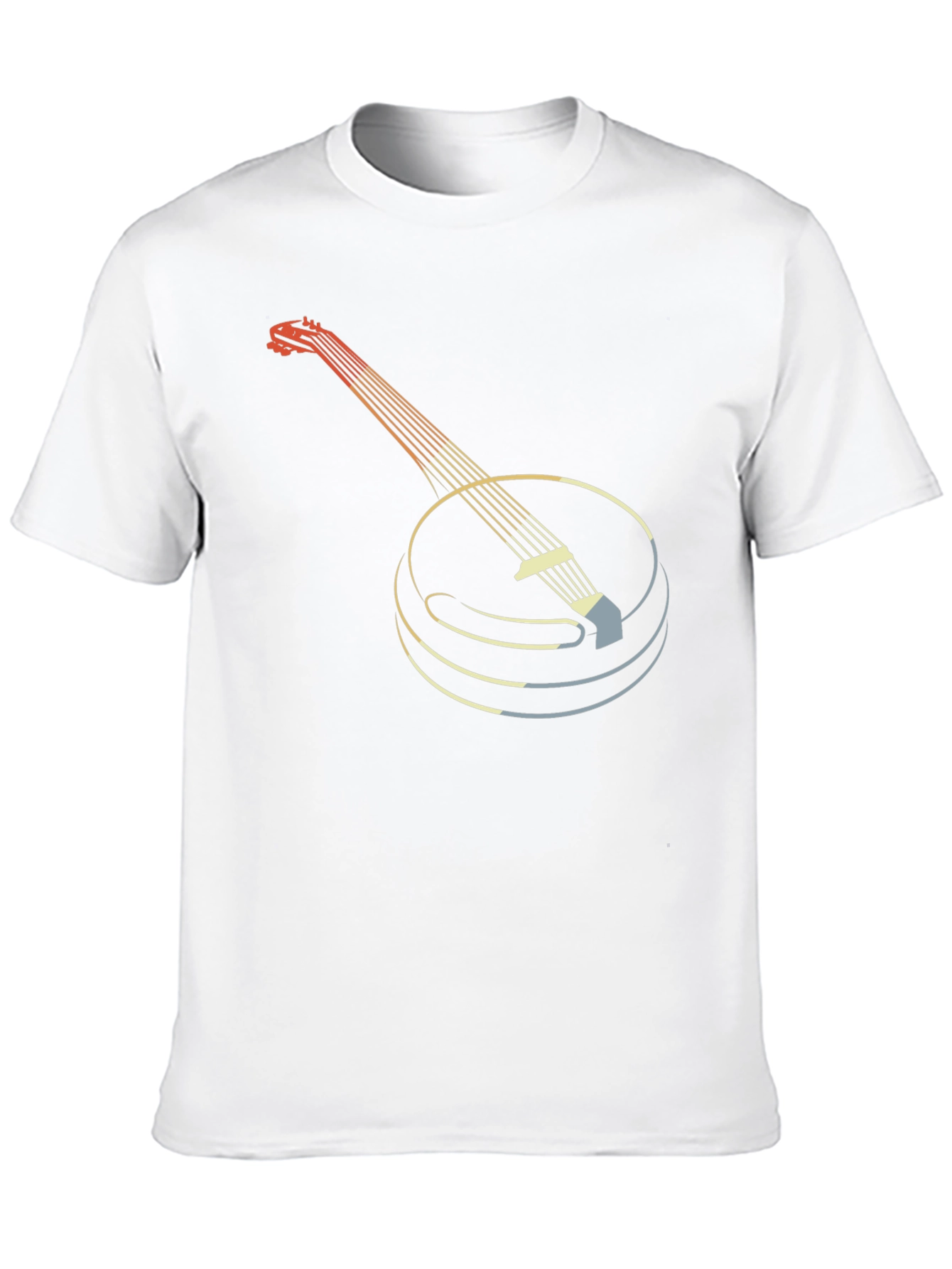 Retro Banjo Graphic Tee - Musical Instrument T-Shirt