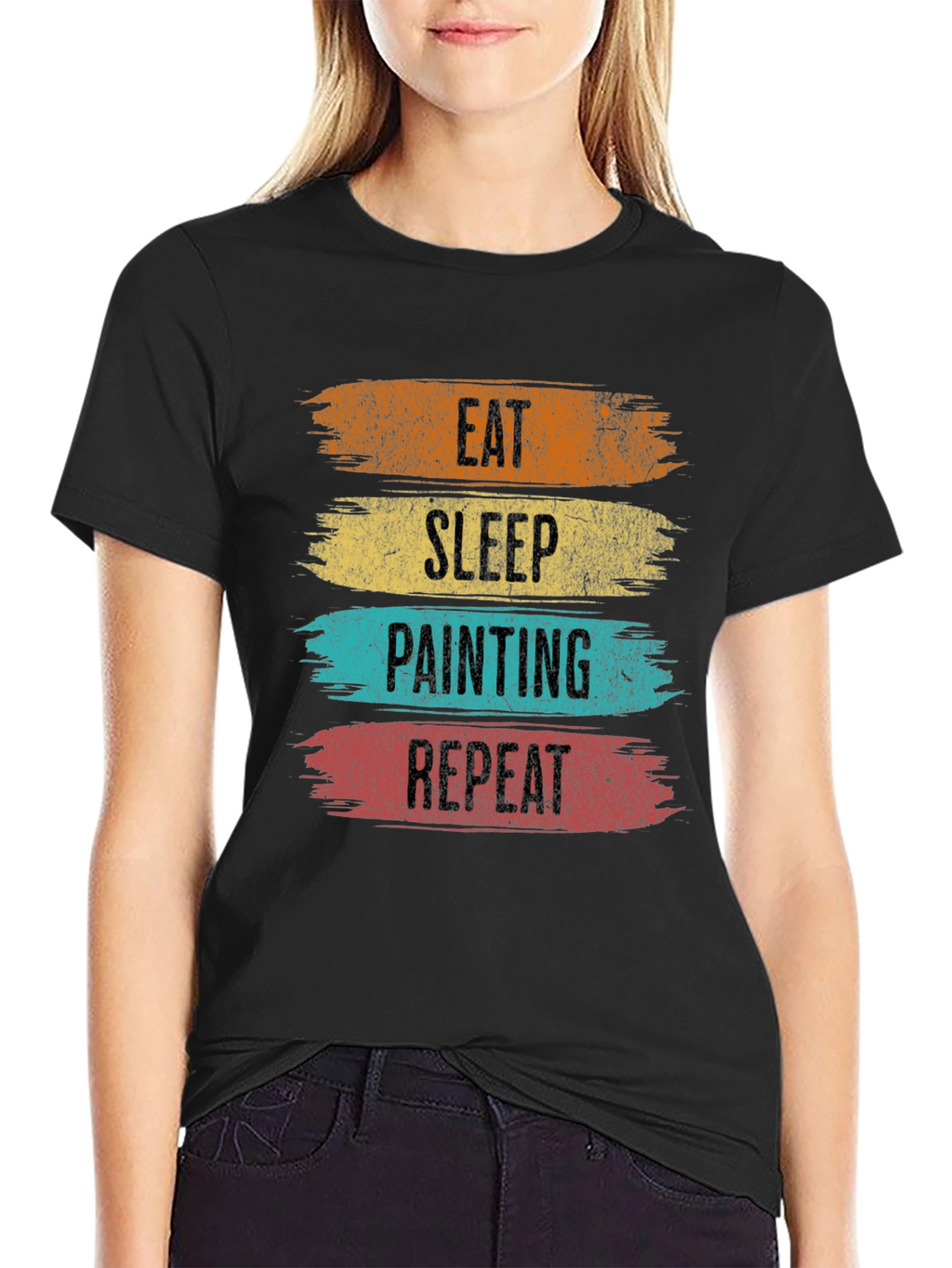 Eat Sleep Painting Repeat T-Shirt - Painters Gift