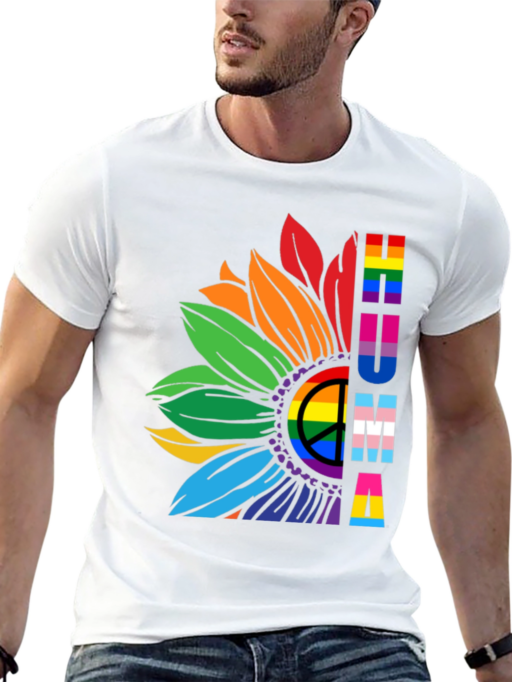 Pride Sunflower T-Shirt - LGBTQ+ Support