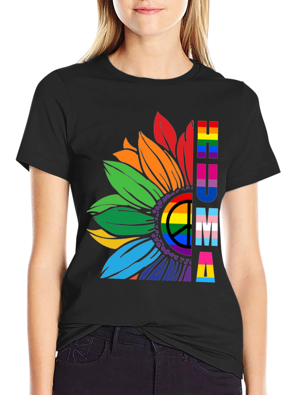 Pride Sunflower T-Shirt - LGBTQ+ Support