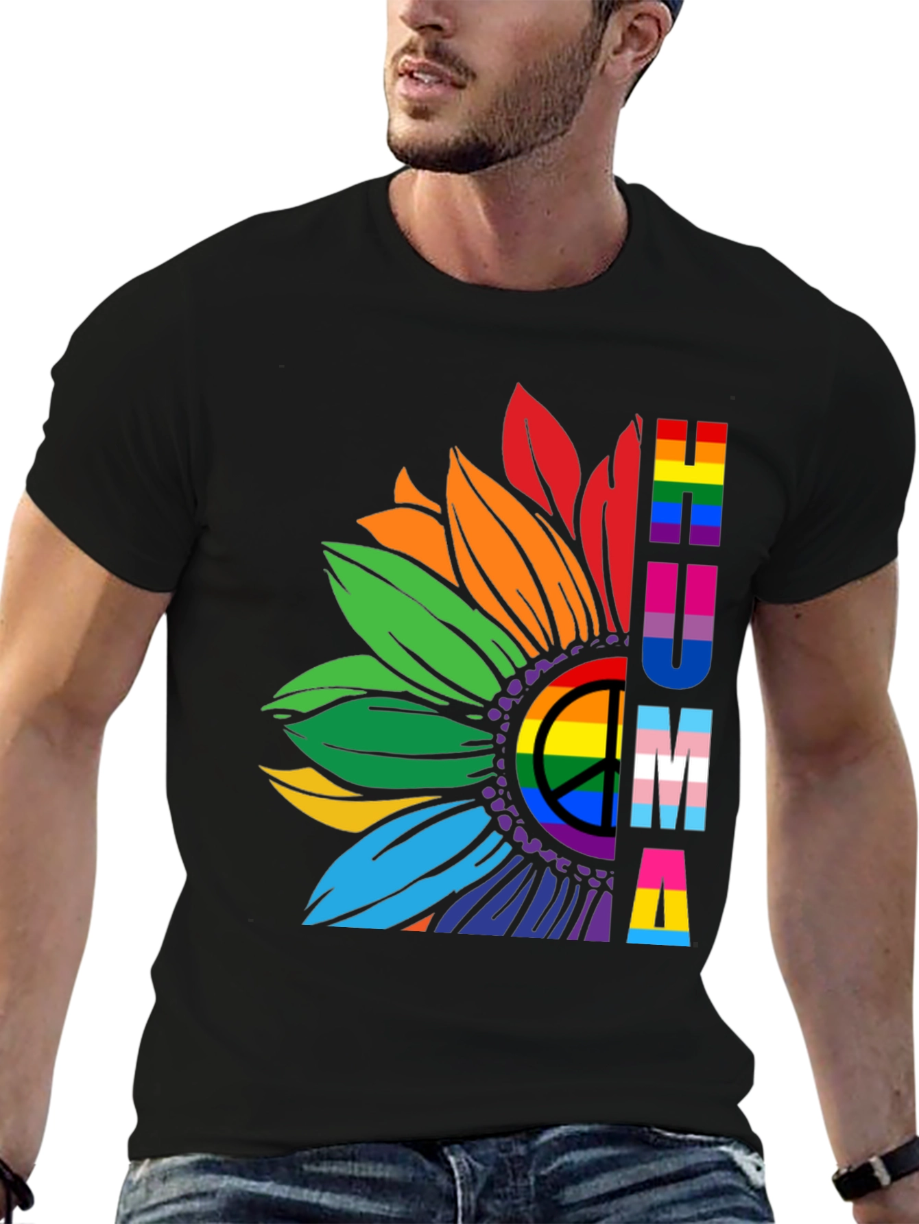 Pride Sunflower T-Shirt - LGBTQ+ Support
