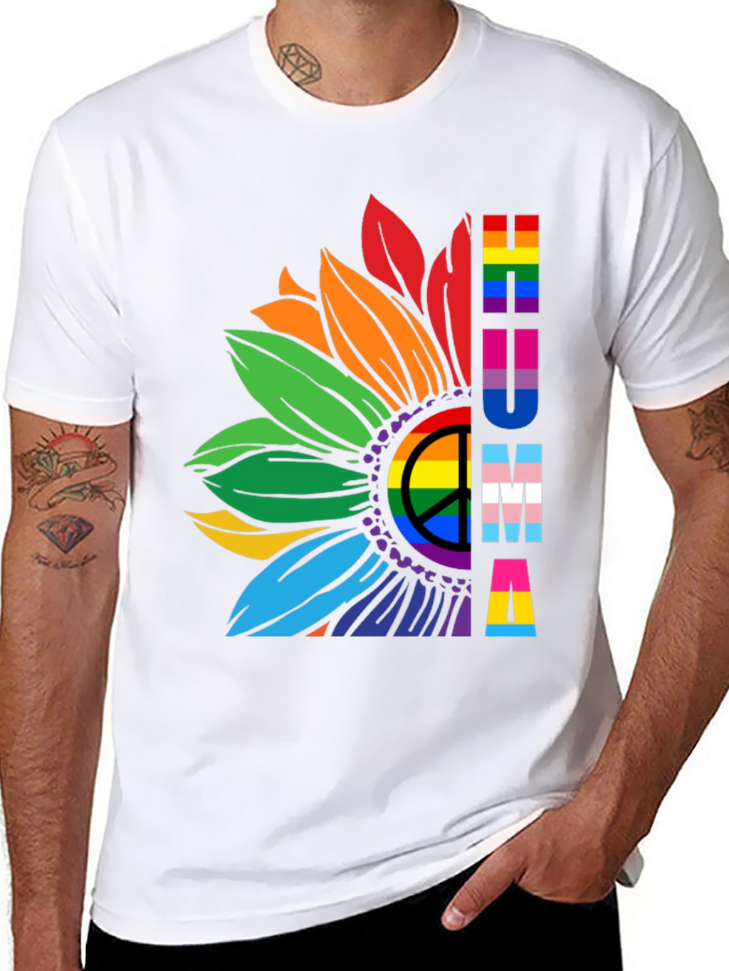 Pride Sunflower T-Shirt - LGBTQ+ Support