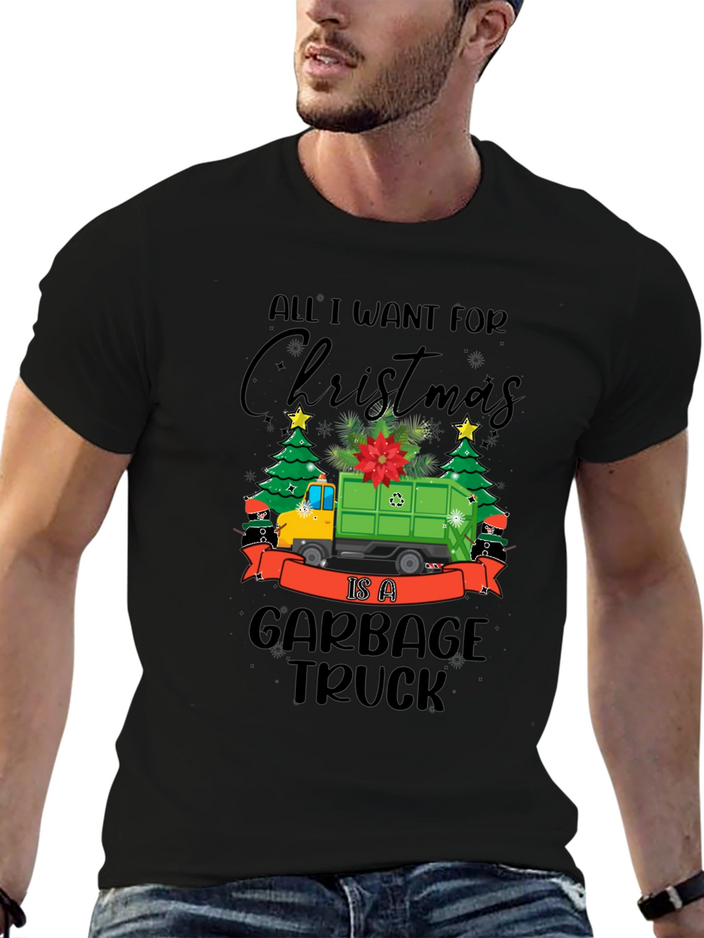 Christmas Garbage Truck T-Shirt