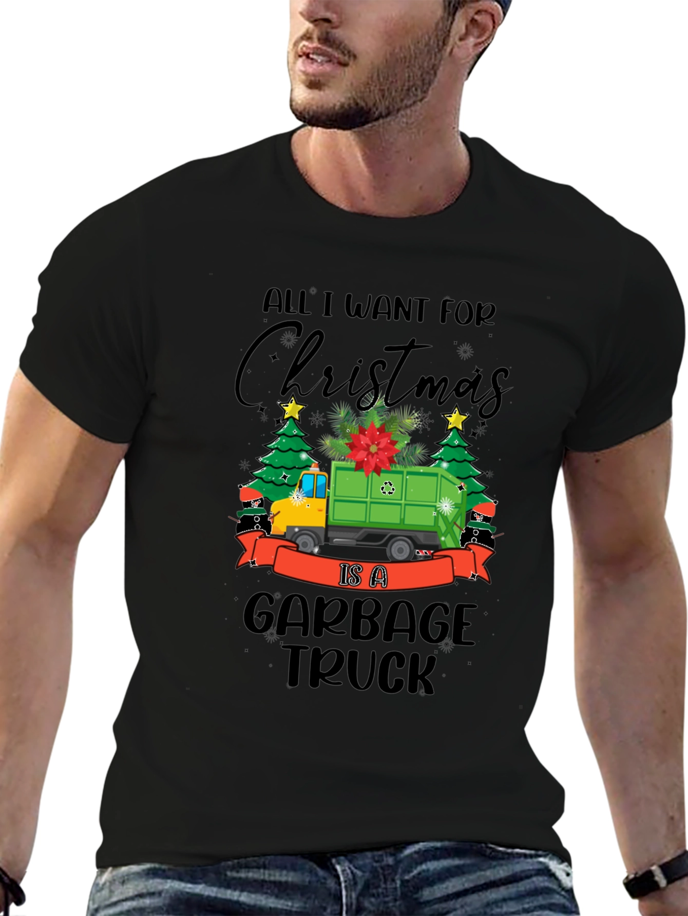 Christmas Garbage Truck T-Shirt