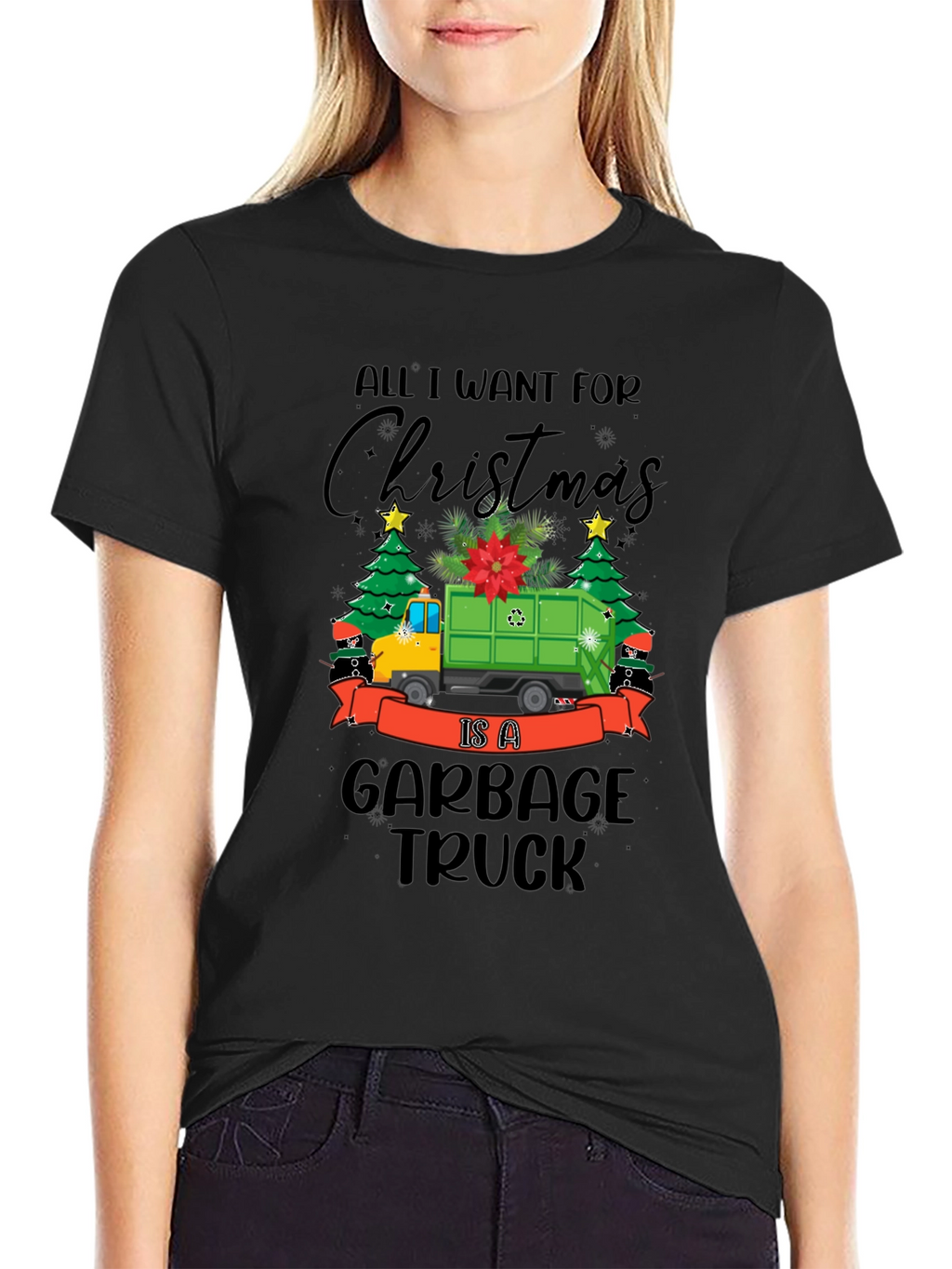 Christmas Garbage Truck T-Shirt