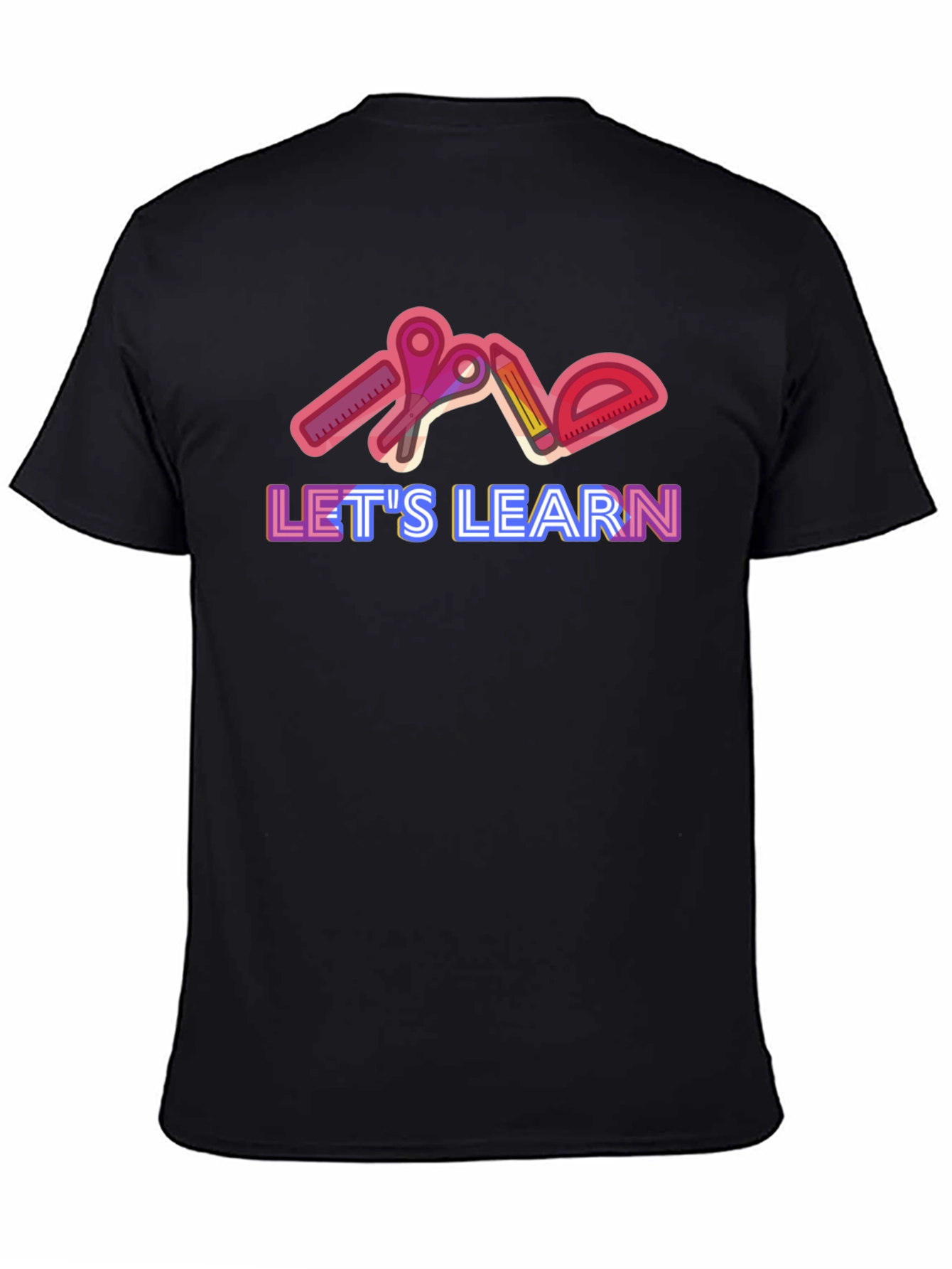Lets Learn Graphic Tee - Black