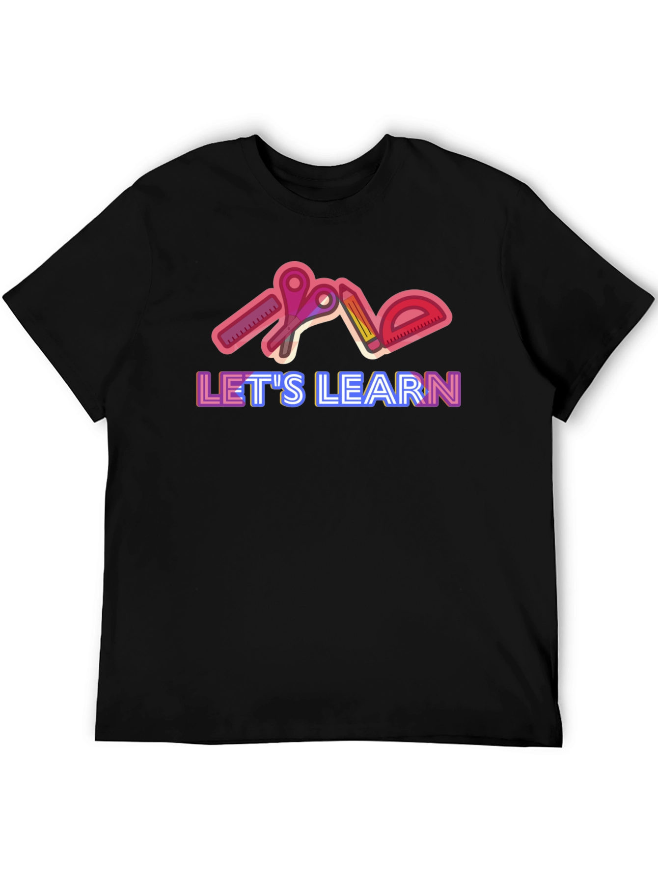 Lets Learn Graphic Tee - Black
