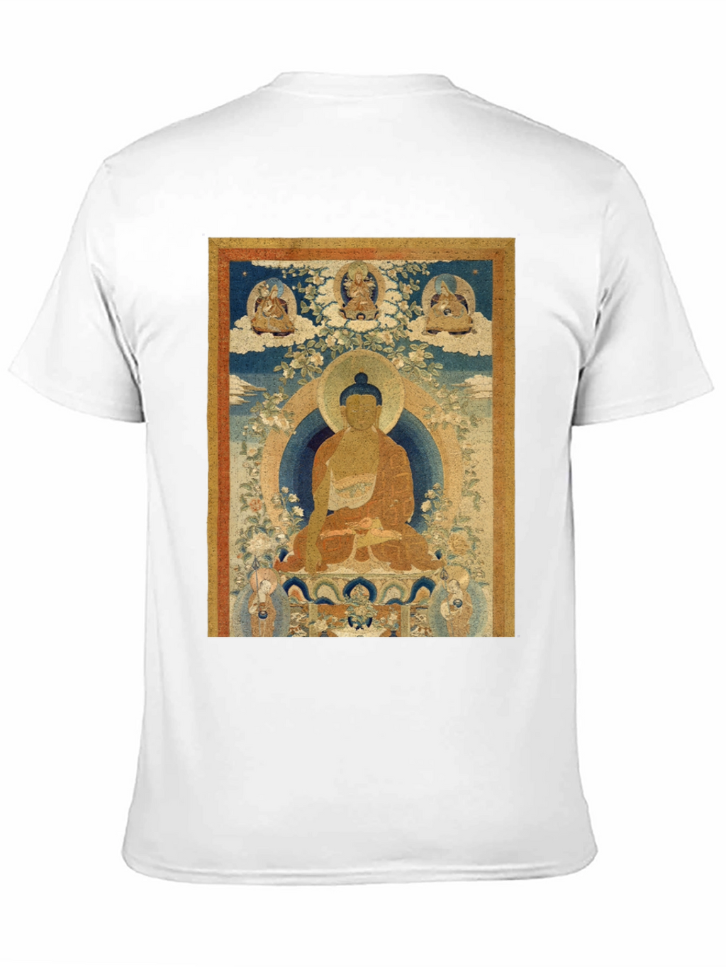 Buddha Art Print Black T-Shirt