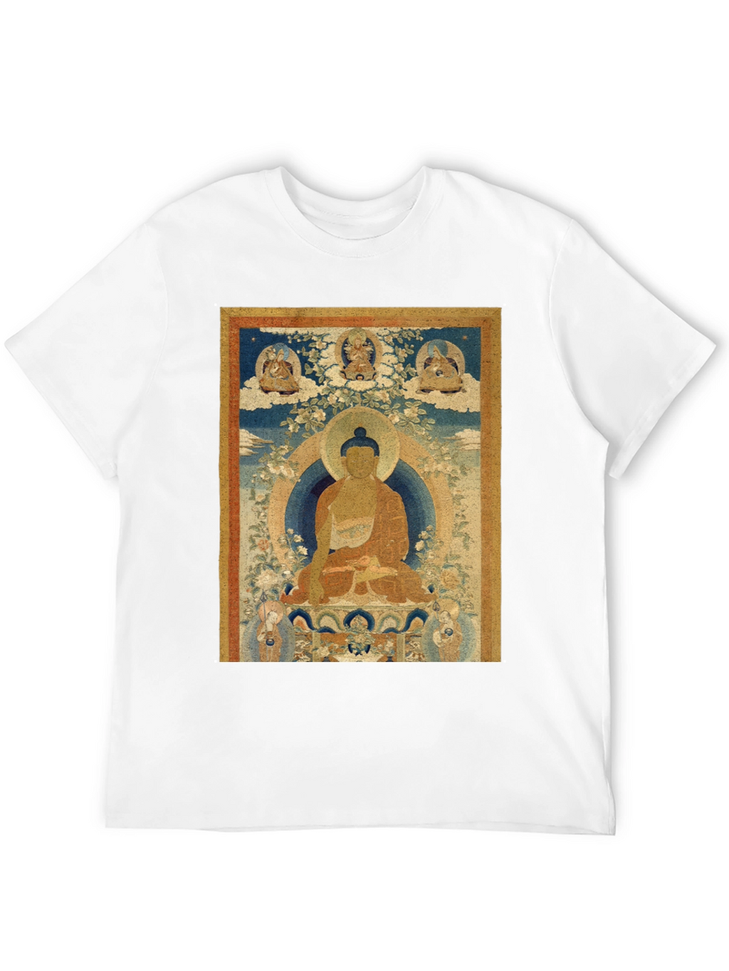 Buddha Art Print Black T-Shirt