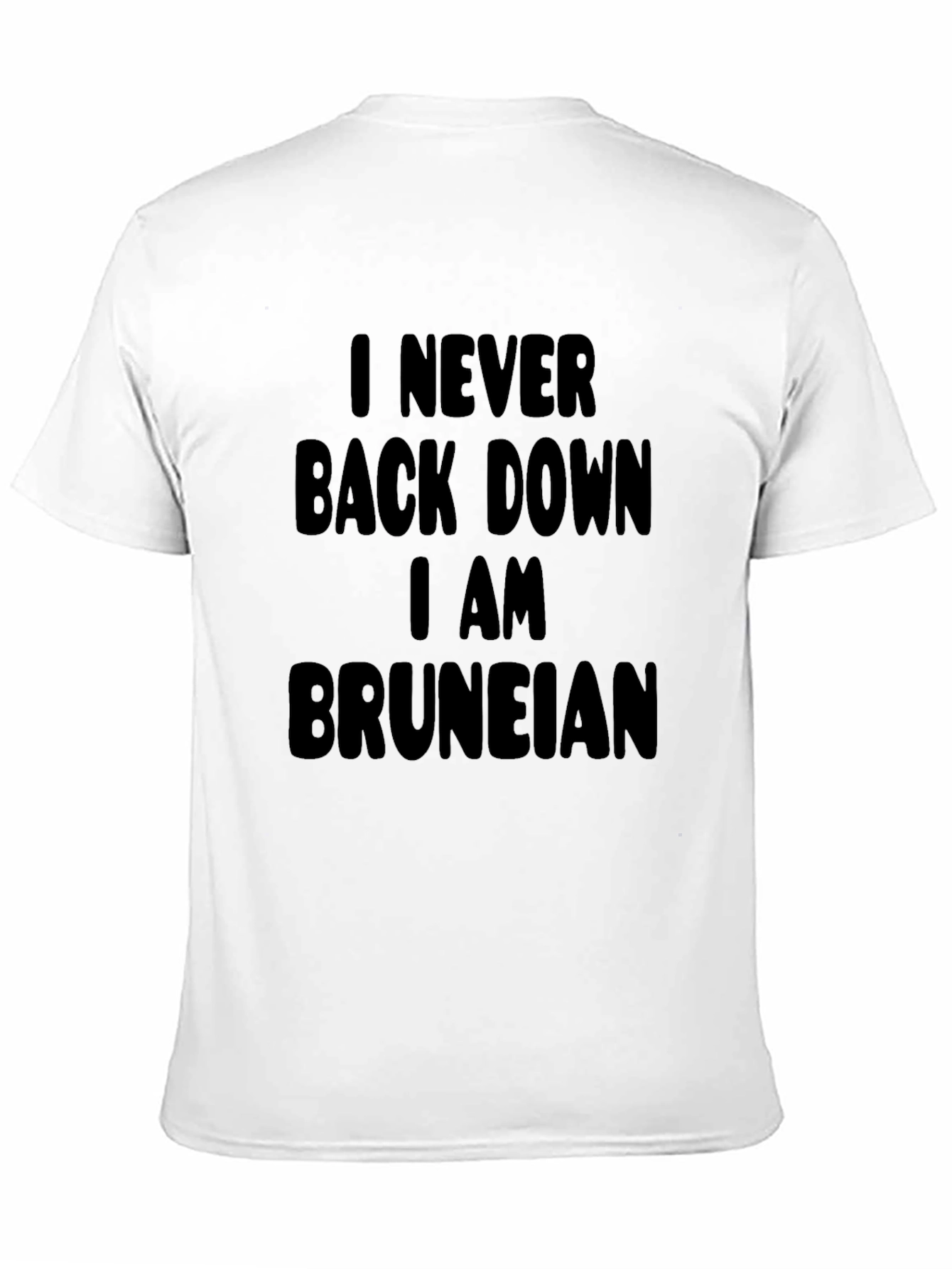 Never Back Down Bruneian Black T-Shirt