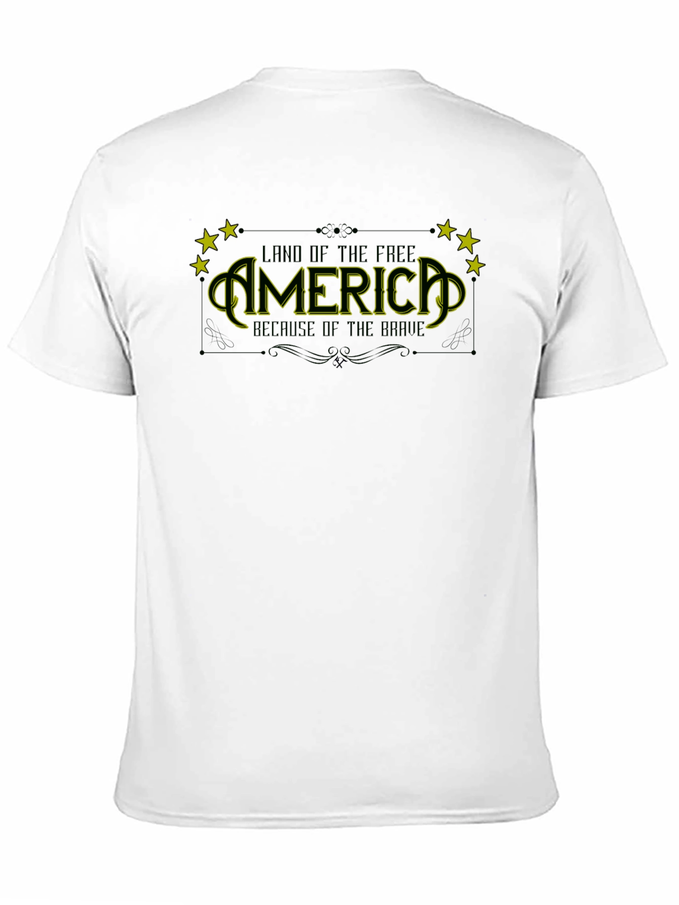 America Land of the Free Black T-Shirt