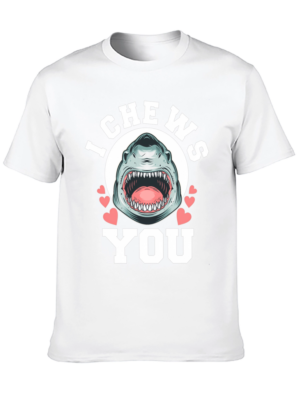 I Chews You Shark Graphic Tee - Black