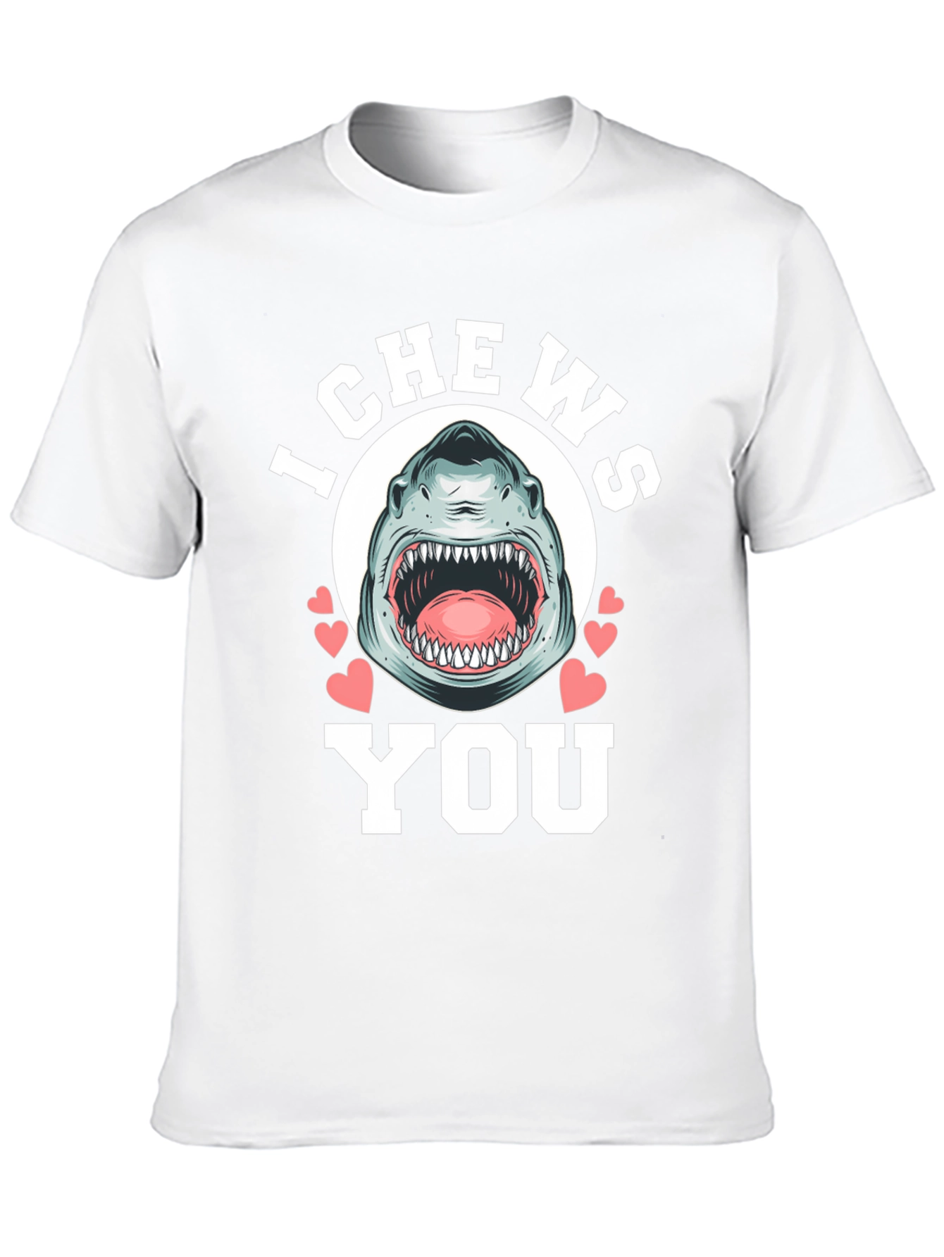 I Chews You Shark Graphic Tee - Black