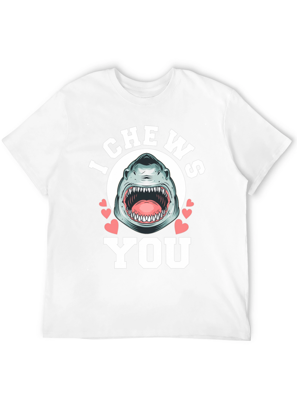 I Chews You Shark Graphic Tee - Black