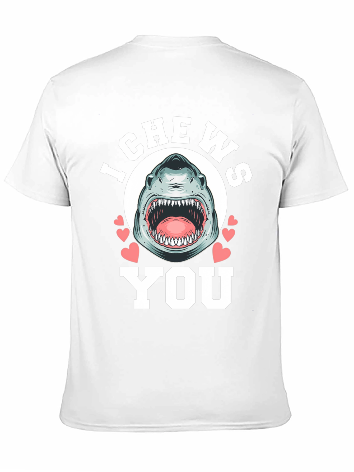 I Chews You Shark Graphic Tee - Black
