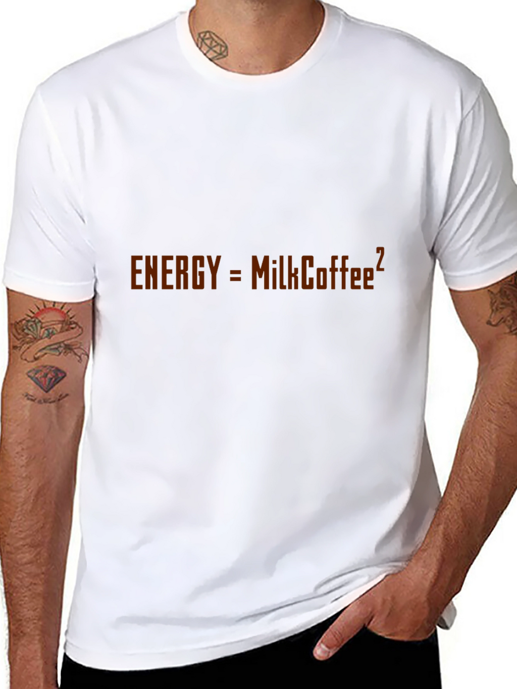 Funny Physics Milk Coffee Energy T-Shirt