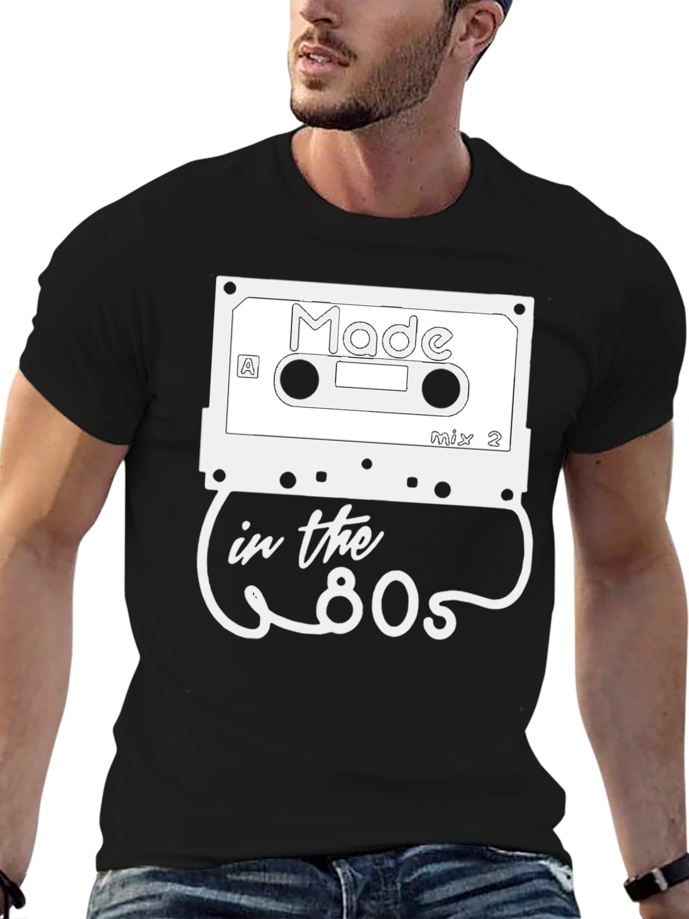 Retro Made in the 80s Cassette Graphic T-Shirt