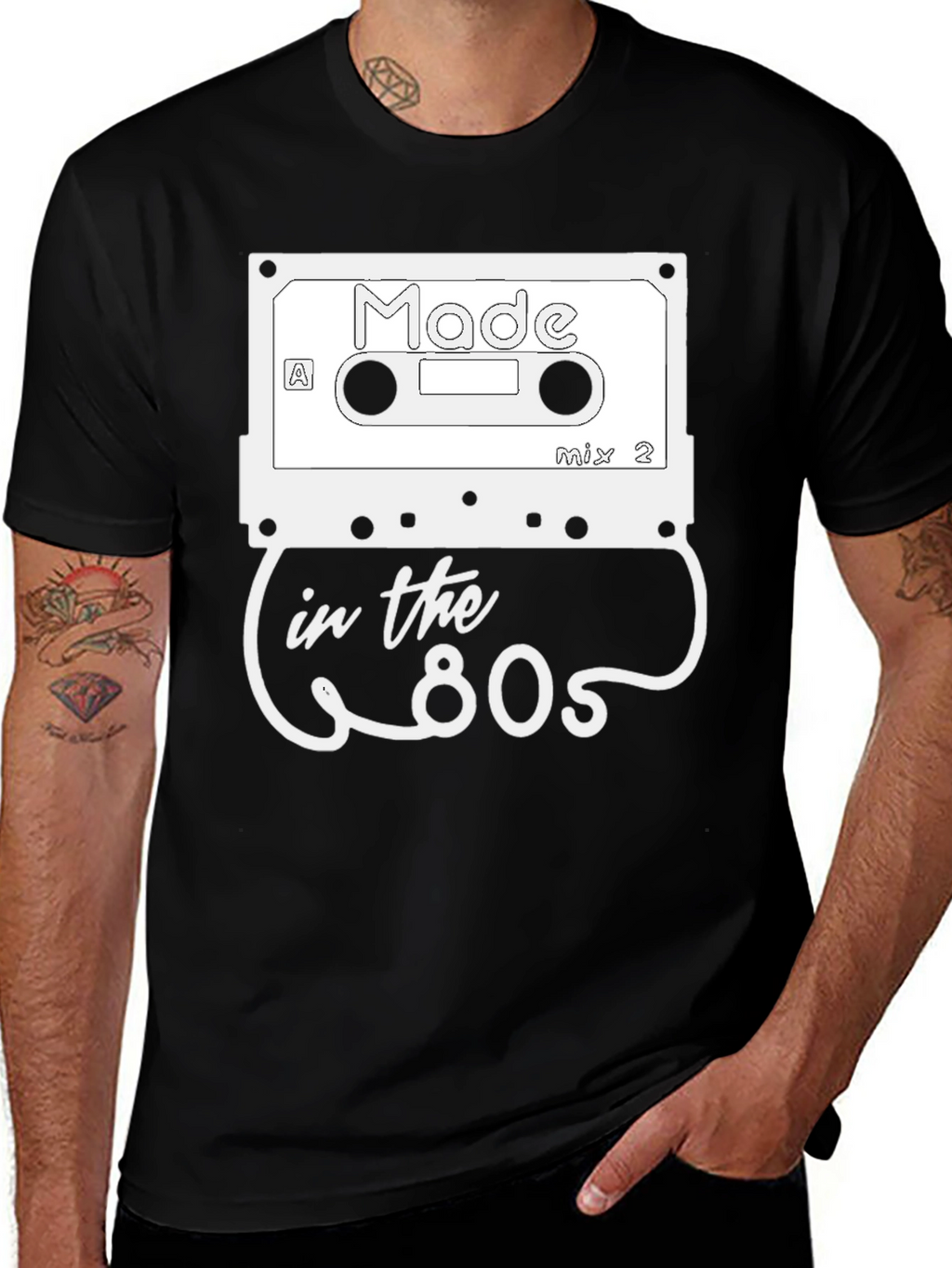 Retro Made in the 80s Cassette Graphic T-Shirt