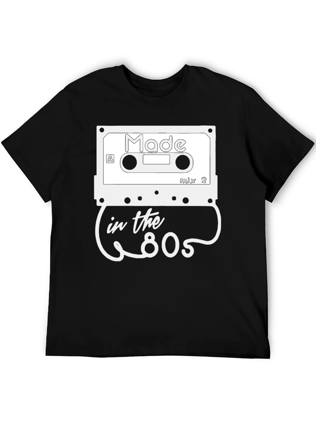 Retro Made in the 80s Cassette Graphic T-Shirt