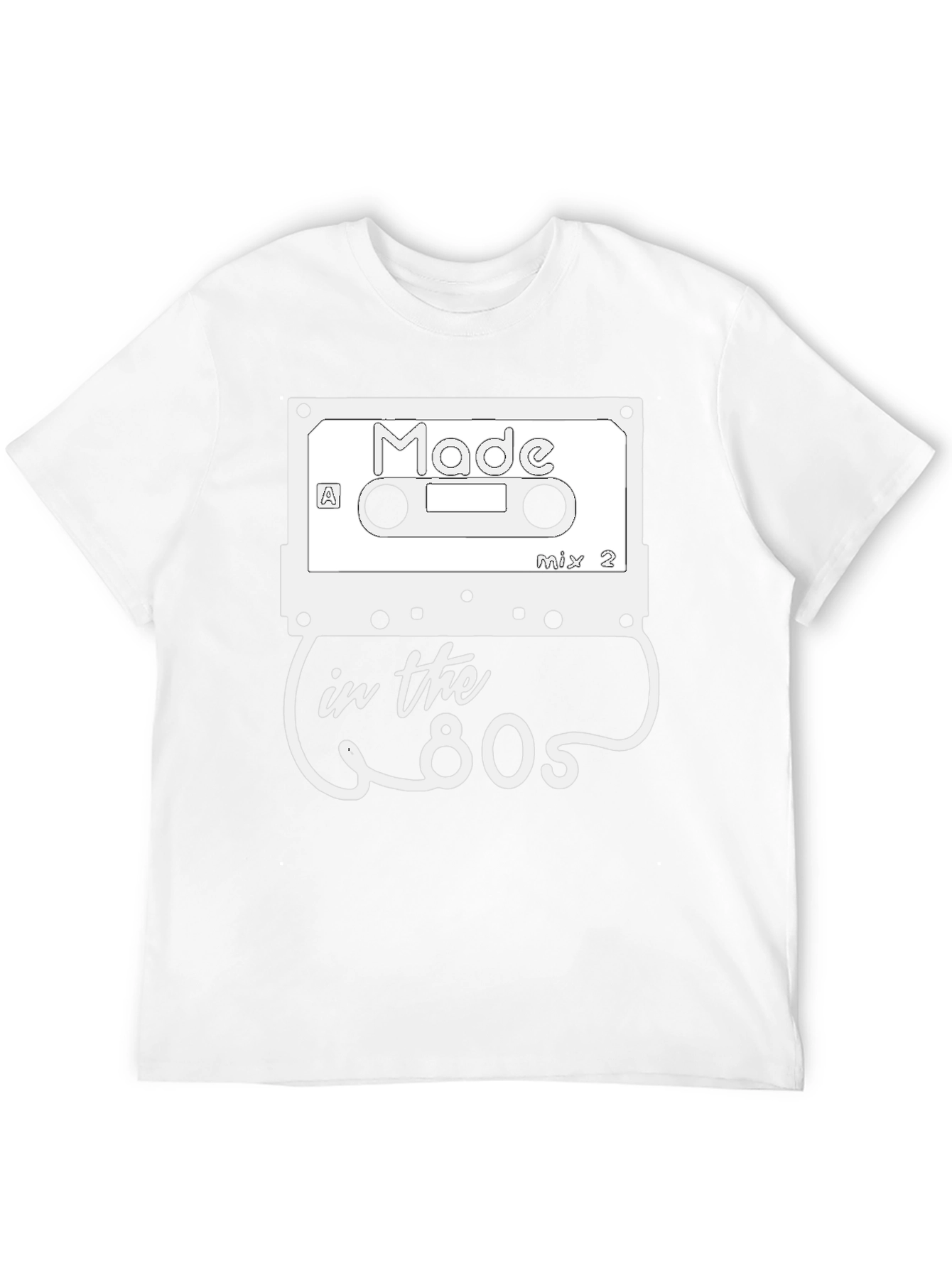 Retro Made in the 80s Cassette Graphic T-Shirt