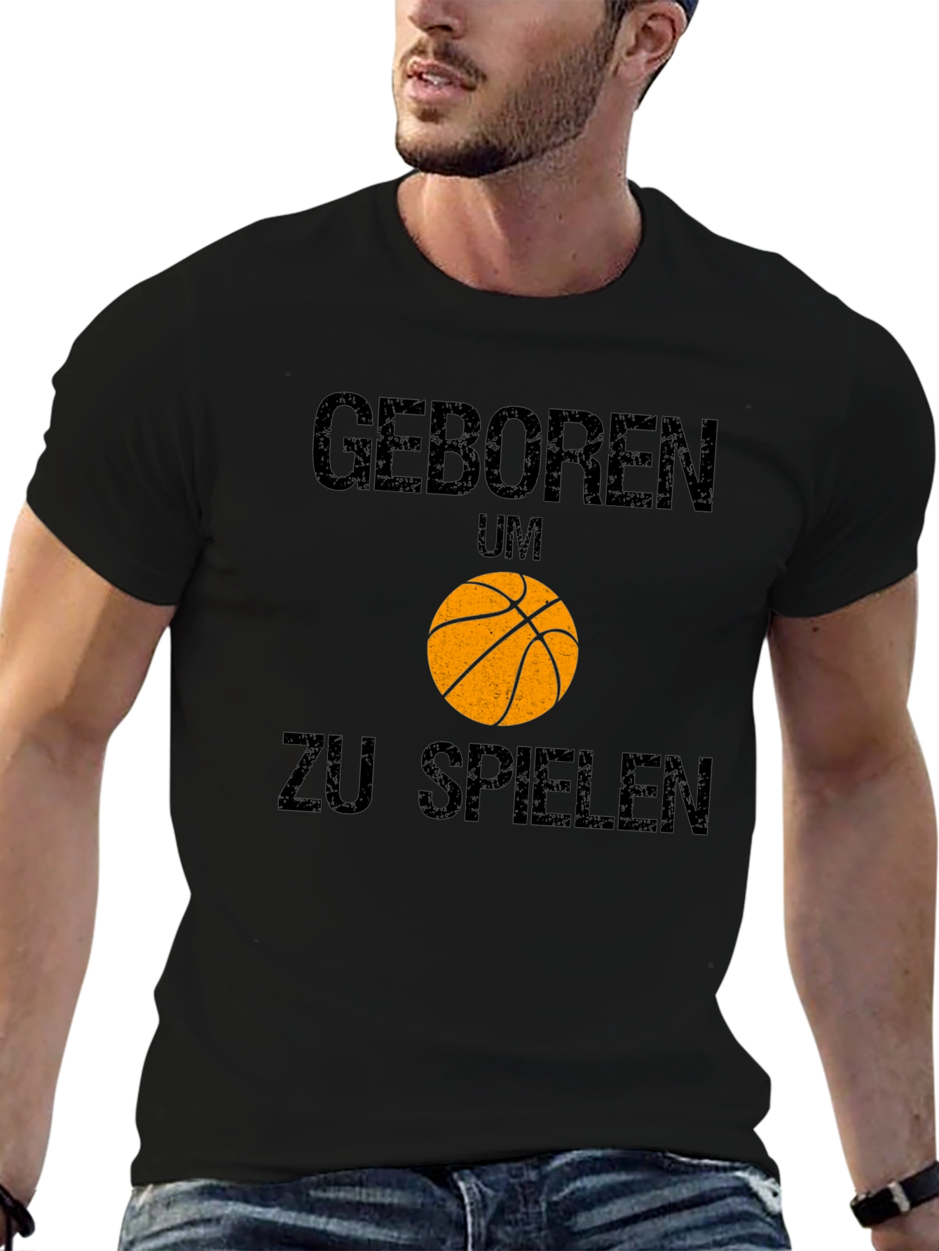 Born to Play Basketball Graphic T-Shirt