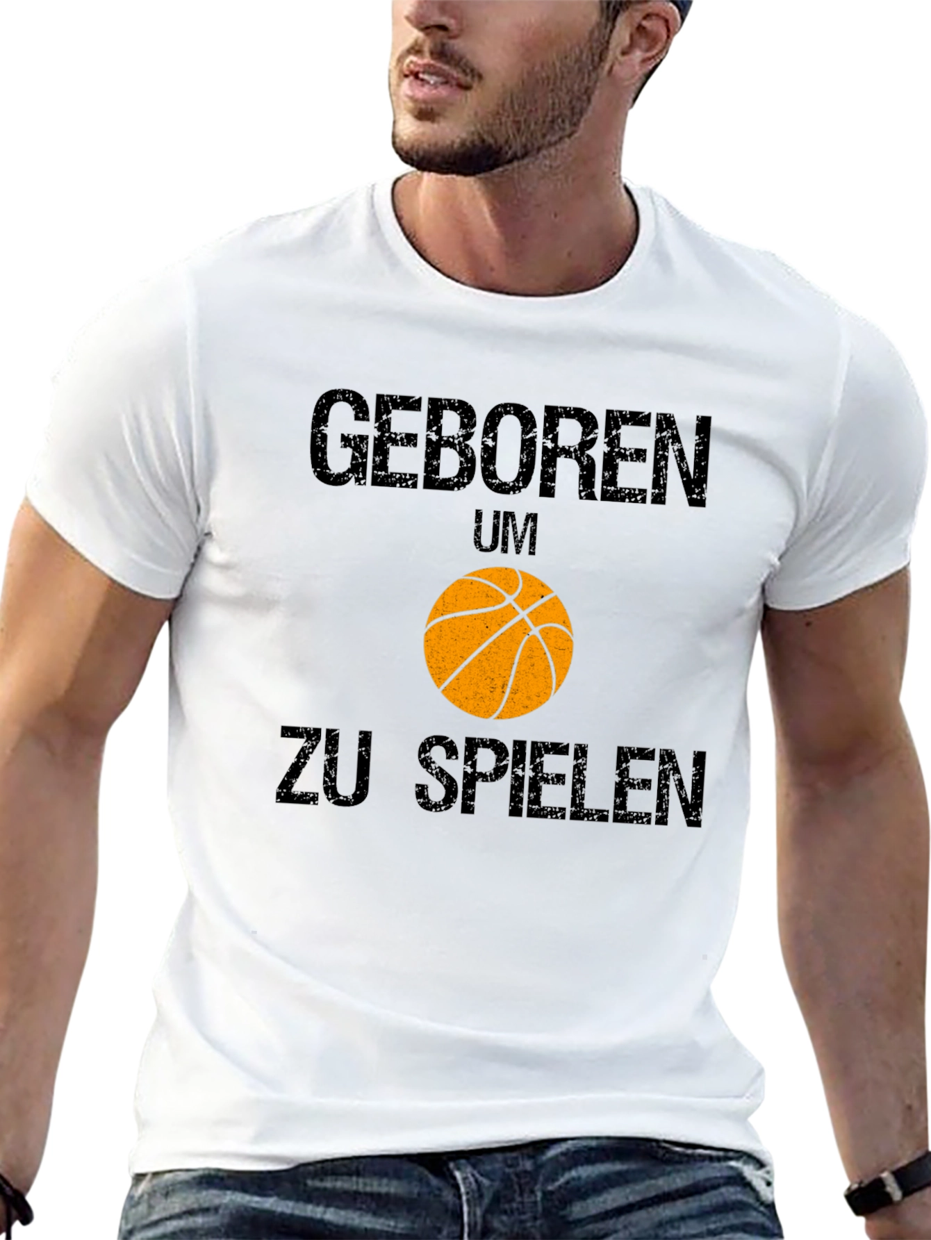 Born to Play Basketball Graphic T-Shirt