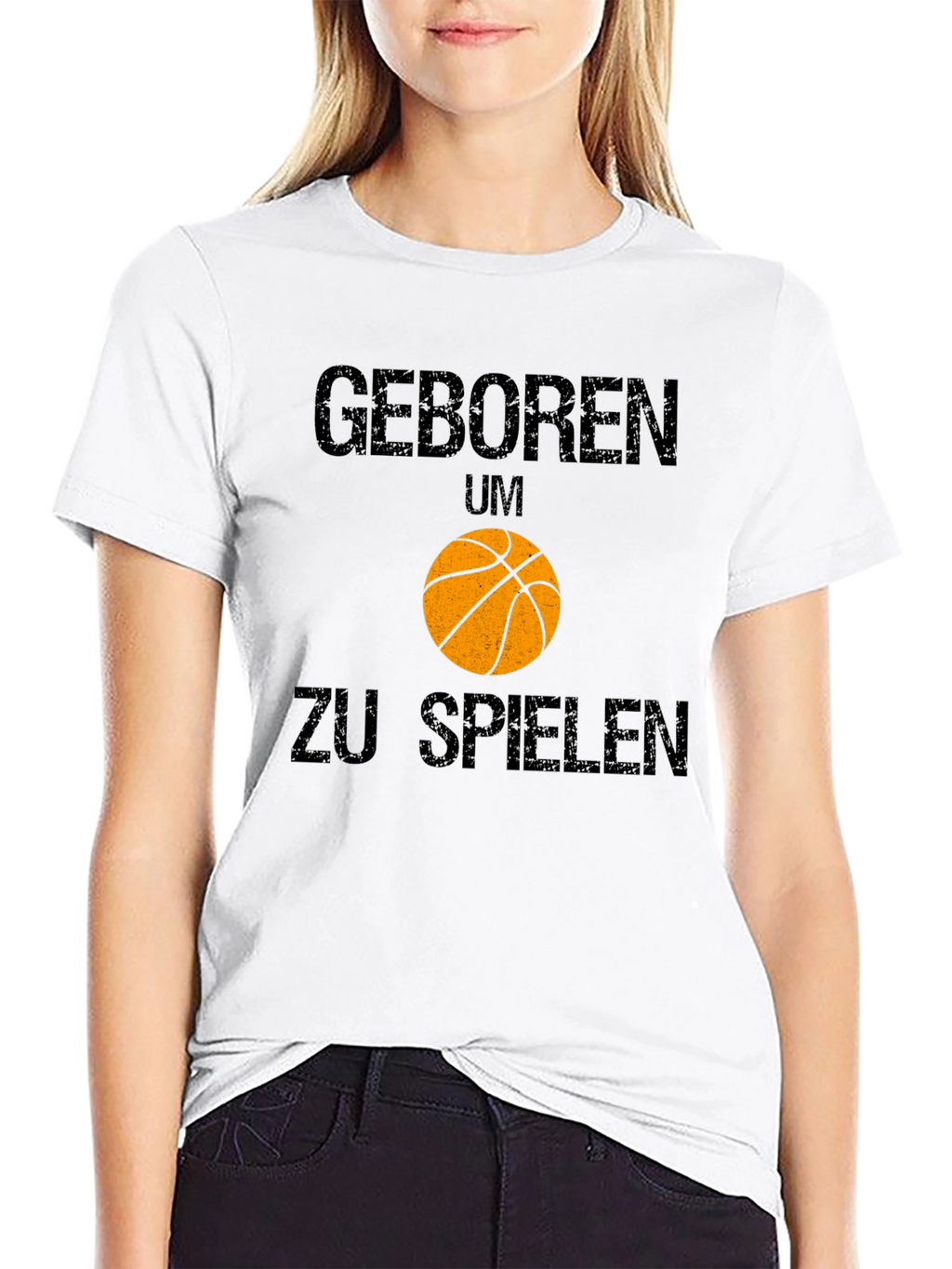 Born to Play Basketball Graphic T-Shirt
