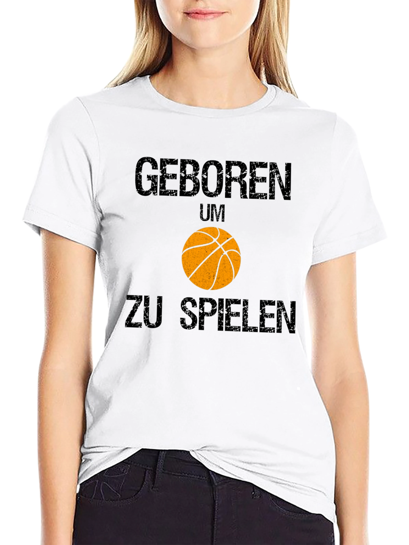 Born to Play Basketball Graphic T-Shirt