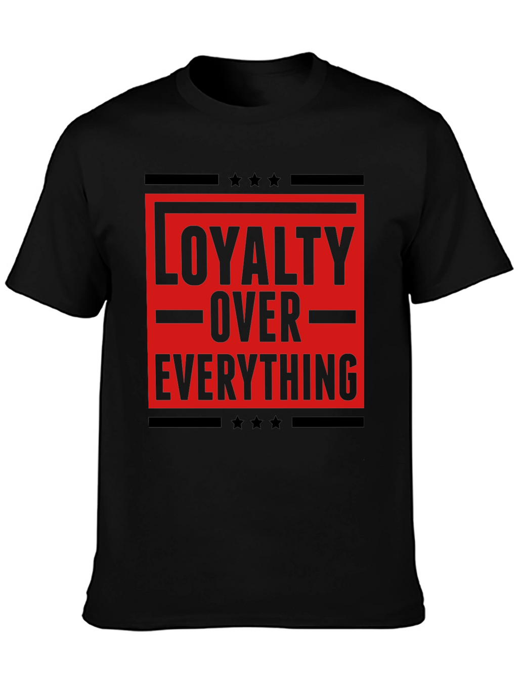Loyalty Over Everything Graphic Tee - Mens Black T-Shirt