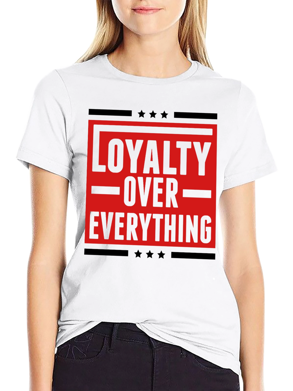 Loyalty Over Everything Graphic Tee - Mens Black T-Shirt
