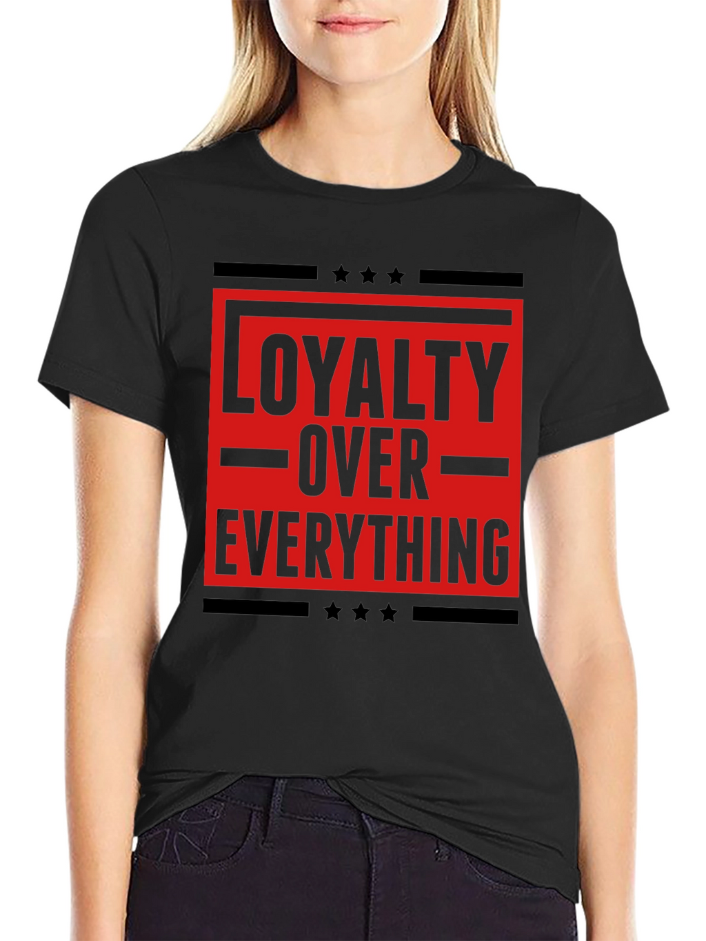 Loyalty Over Everything Graphic Tee - Mens Black T-Shirt