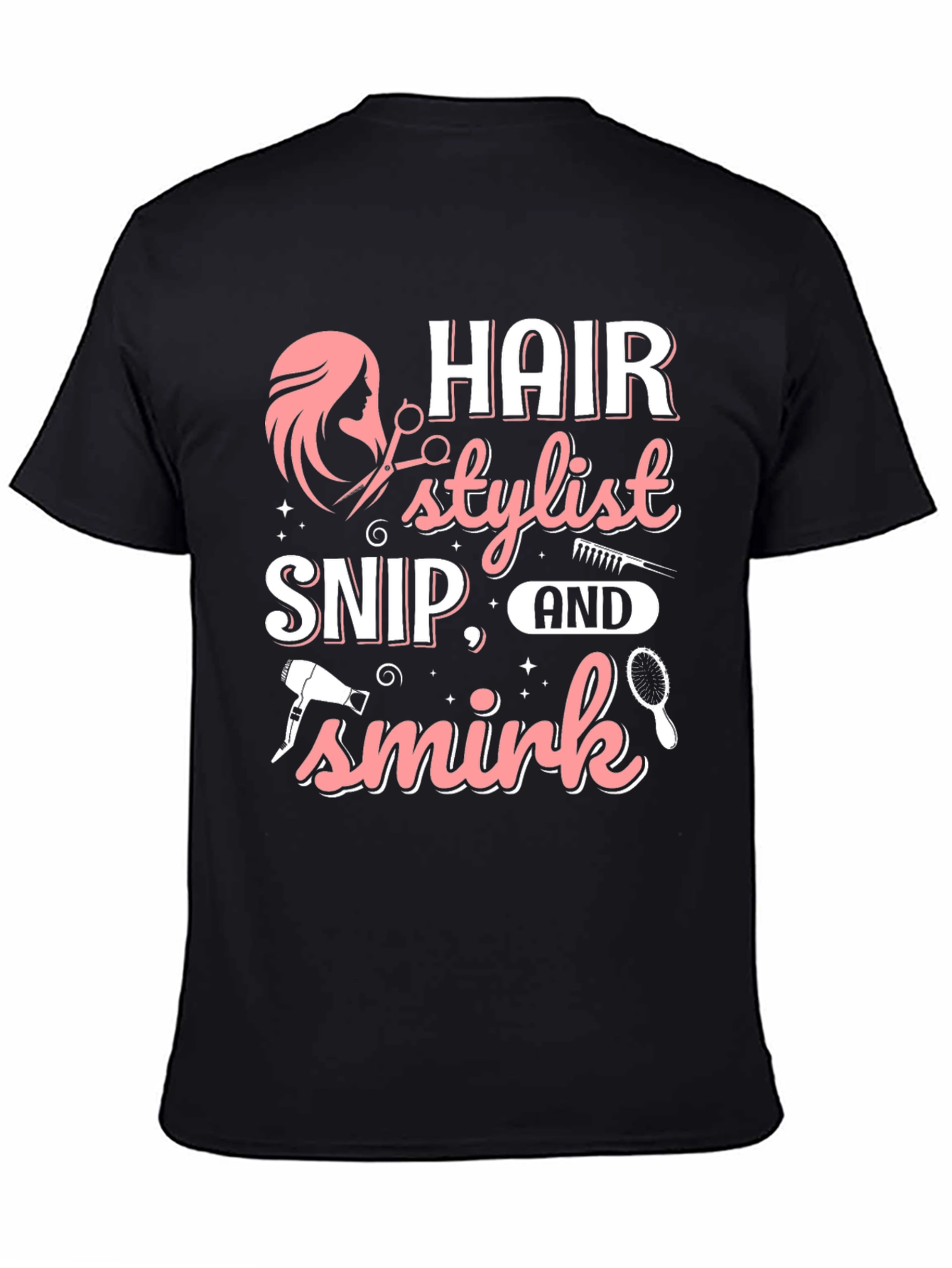 Hair Stylist Snip and Smirk T-Shirt - Unisex