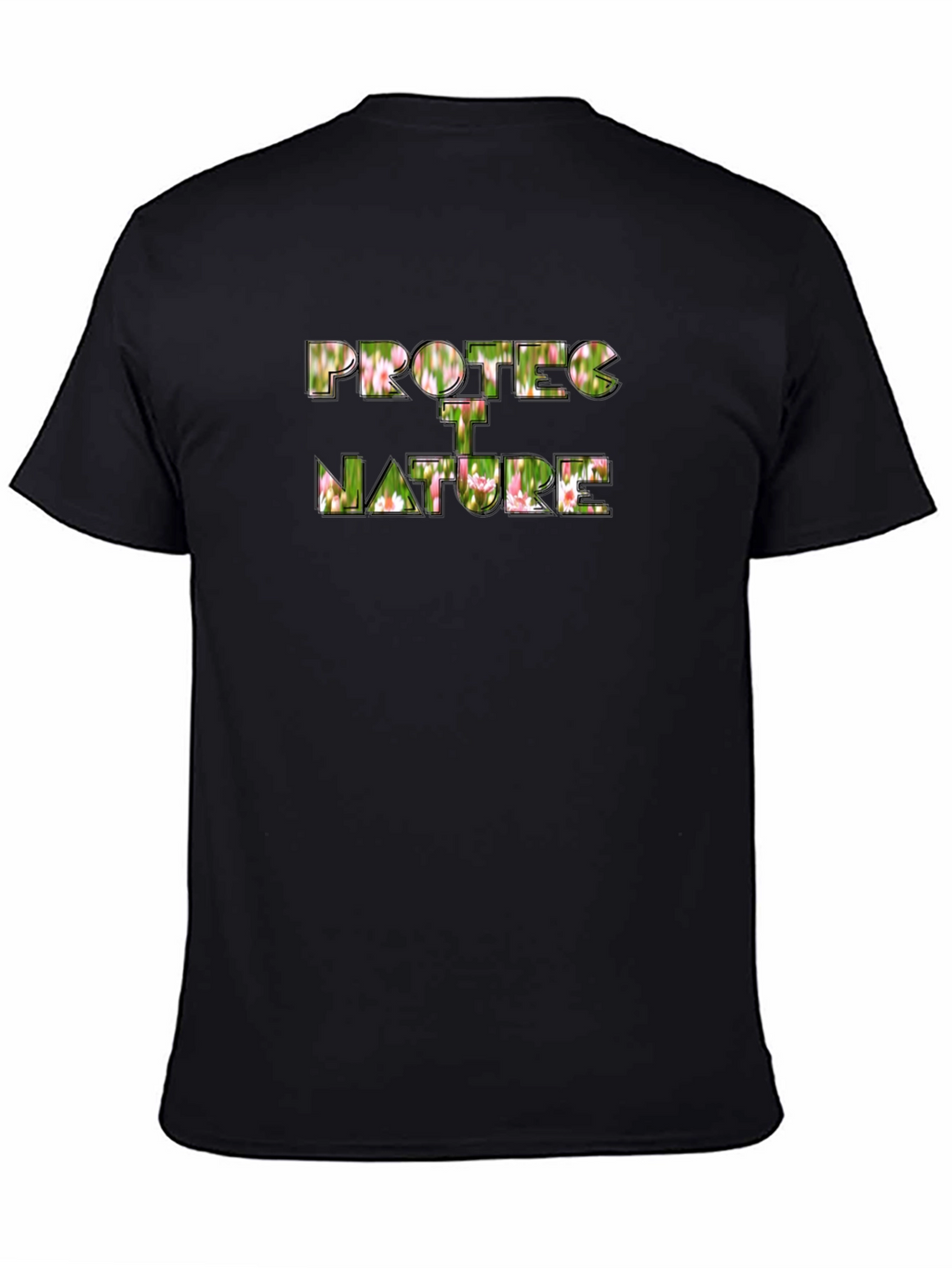 Protect Nature Graphic Black T-Shirt