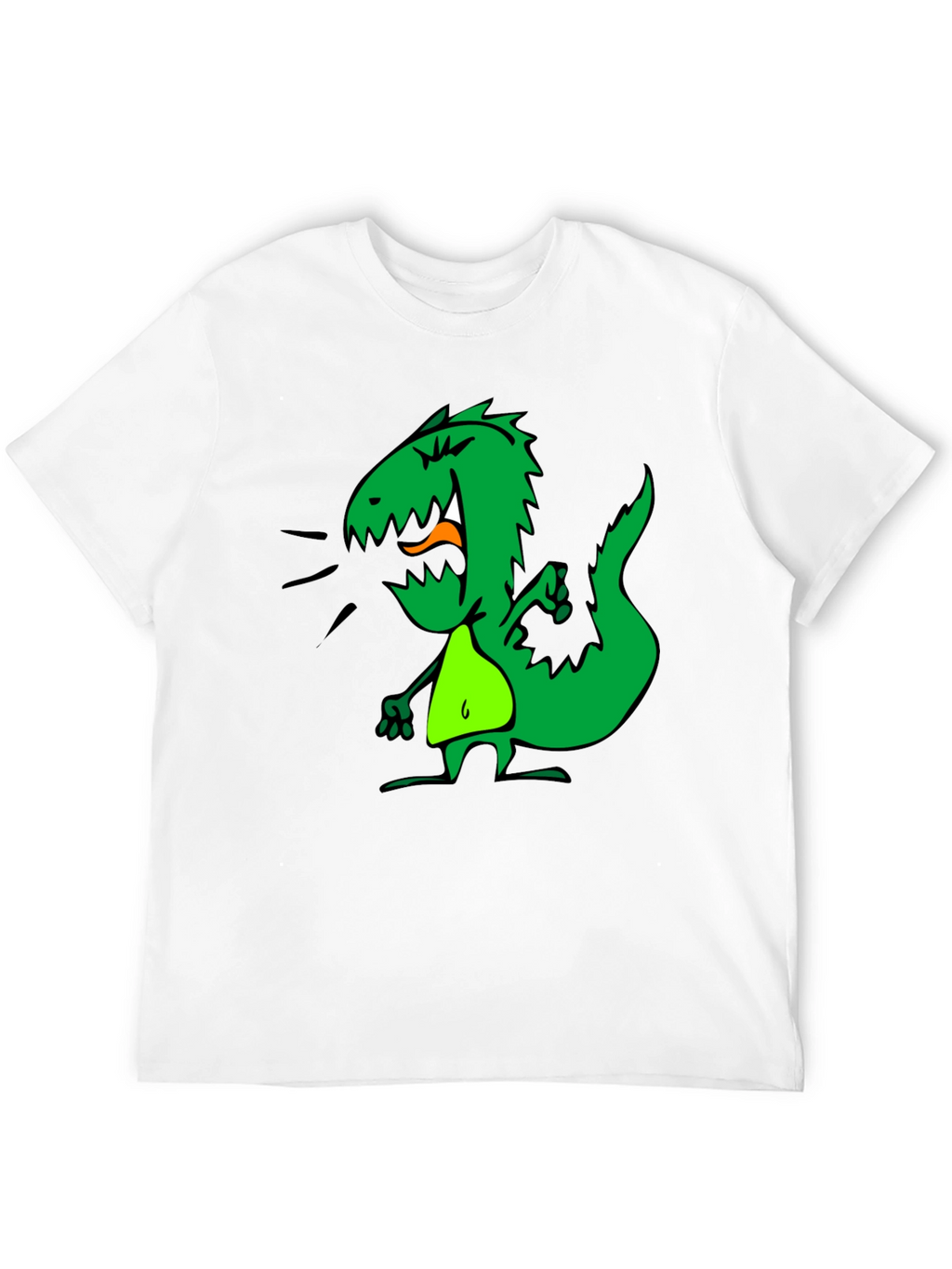 Dino Graphic Tee - Black Cotton Casual T-Shirt