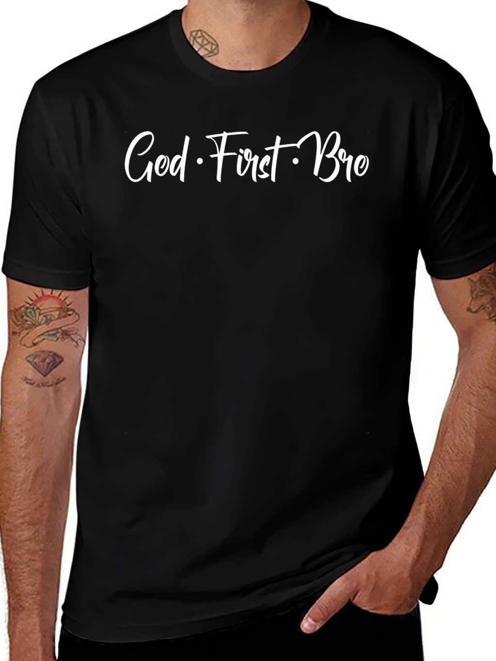 God First Bro T-Shirt - Christian Apparel