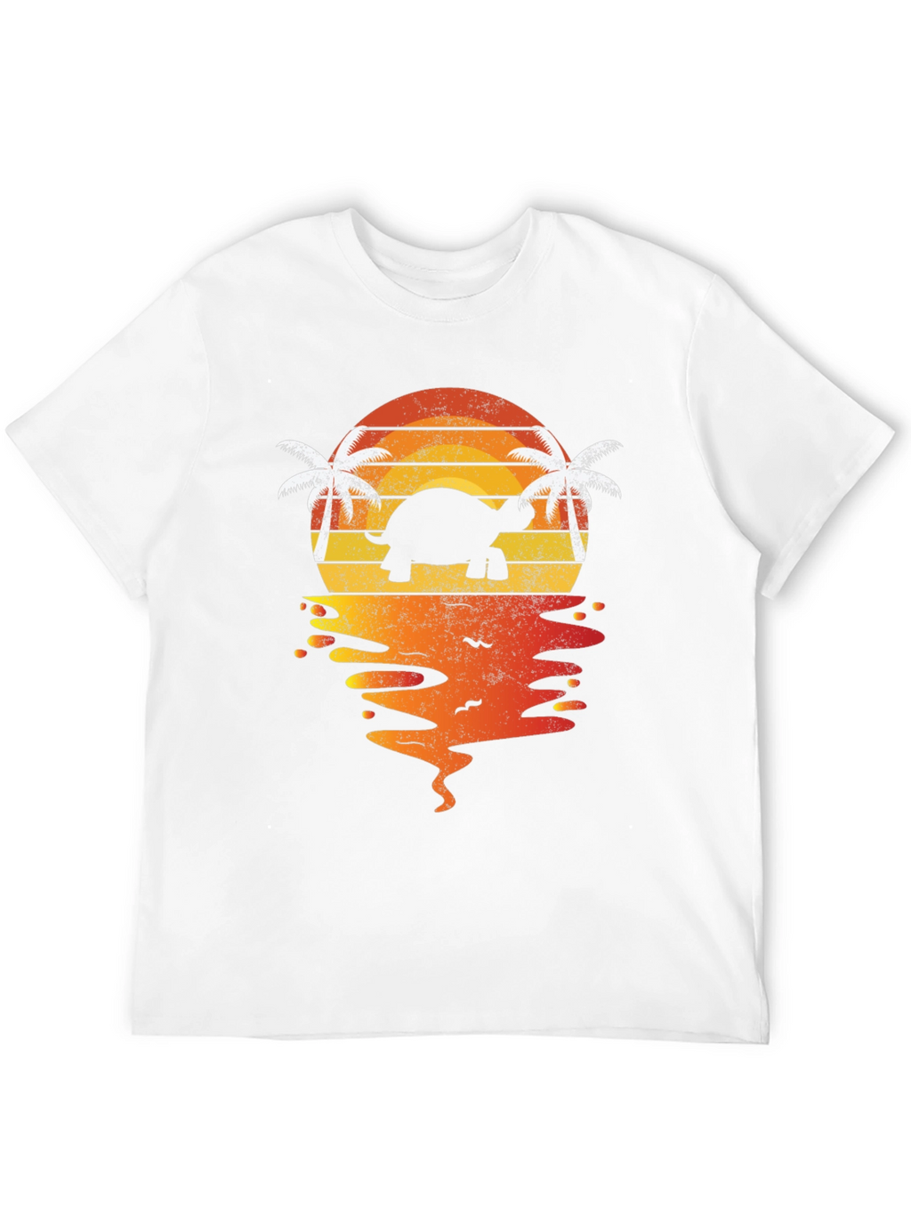 Turtle Sunset T-Shirt - Tropical Beach Vibes