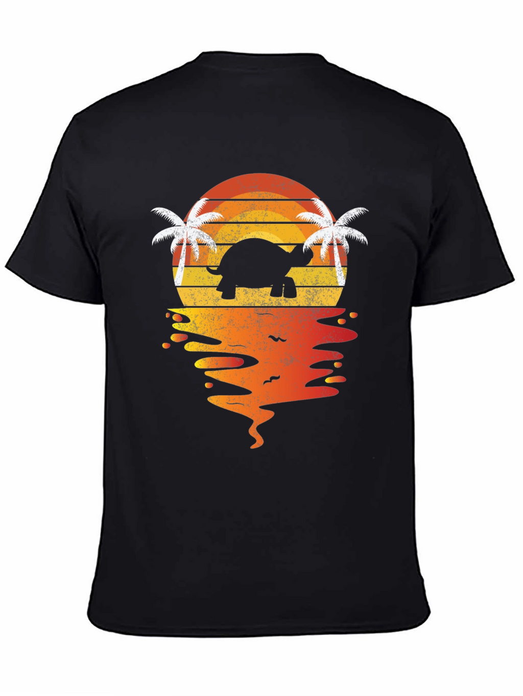 Turtle Sunset T-Shirt - Tropical Beach Vibes