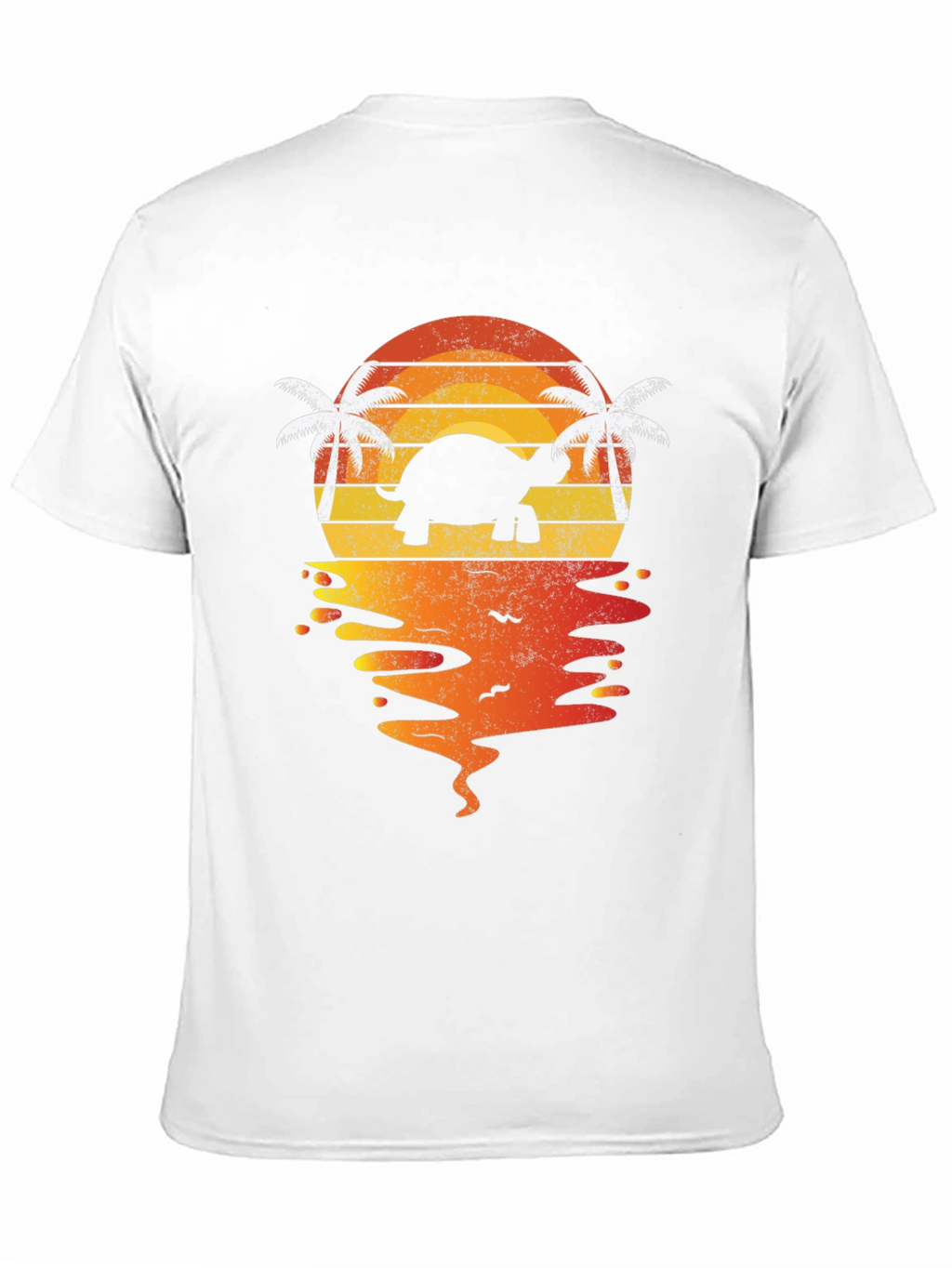Turtle Sunset T-Shirt - Tropical Beach Vibes