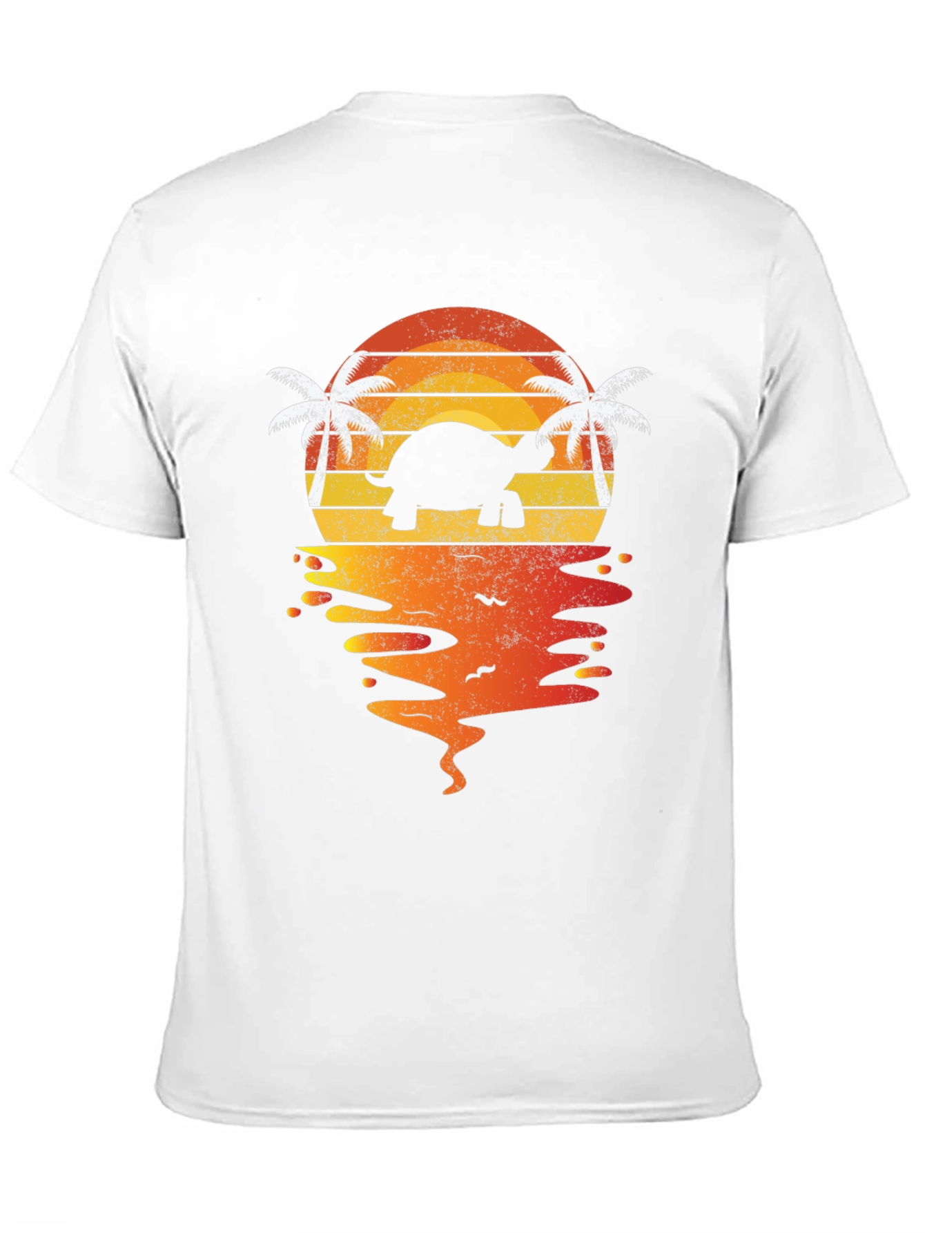 Turtle Sunset T-Shirt - Tropical Beach Vibes