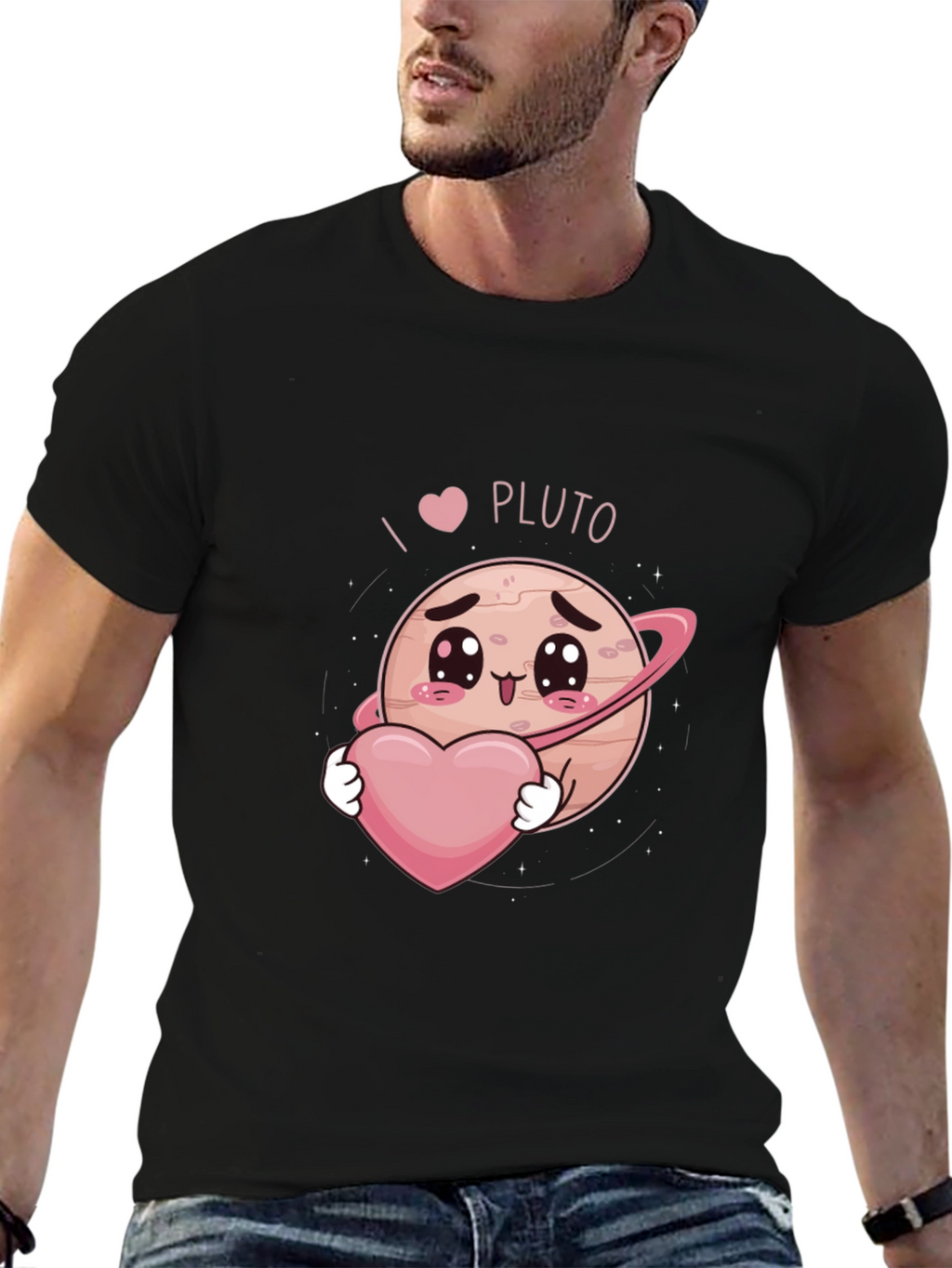 I Heart Pluto Kawaii Graphic T-Shirt