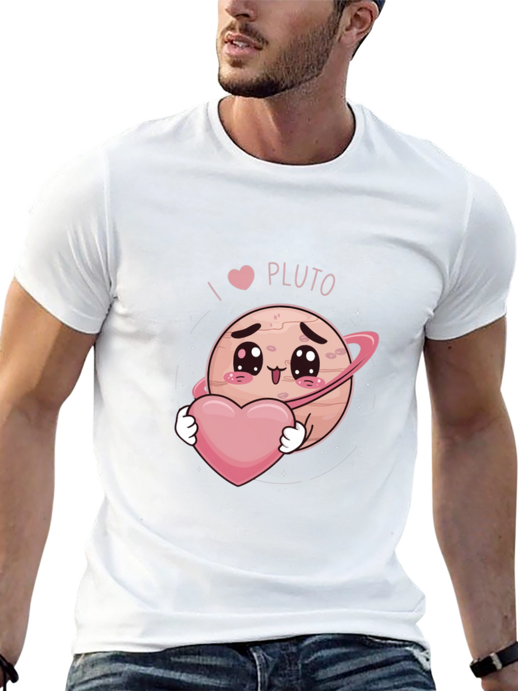 I Heart Pluto Kawaii Graphic T-Shirt