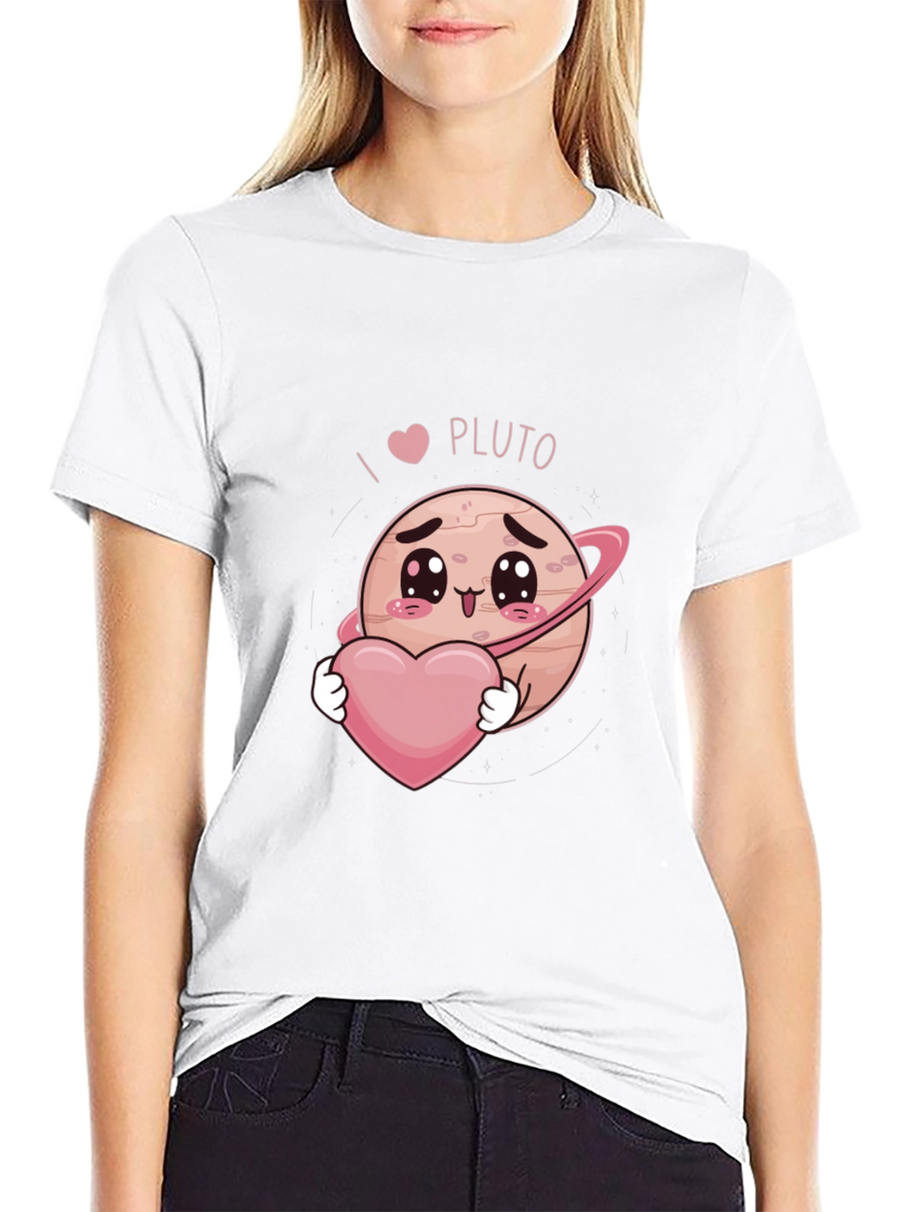 I Heart Pluto Kawaii Graphic T-Shirt