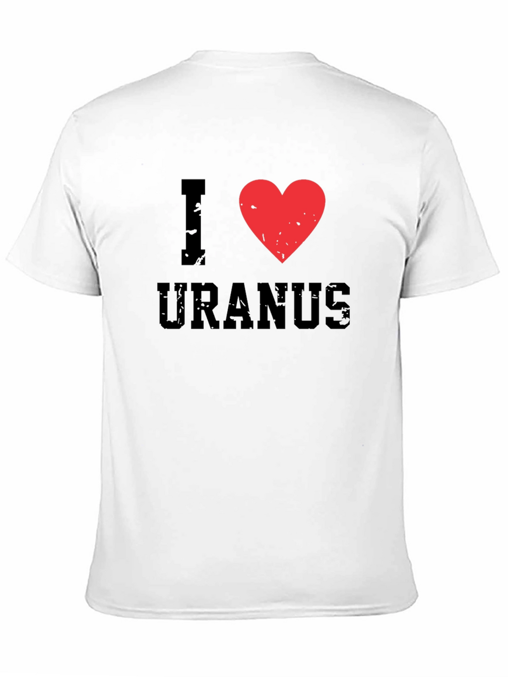 I Heart Uranus Black Cotton T-Shirt