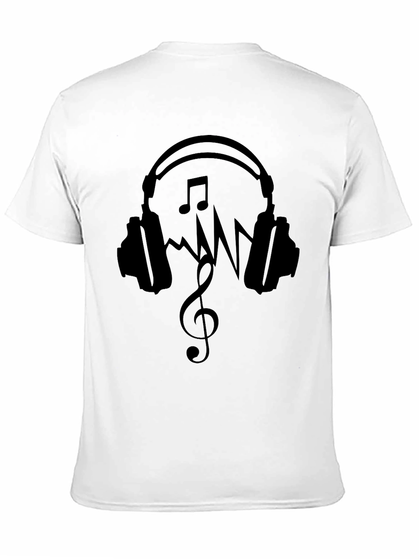 Music Lovers Black Graphic Tee