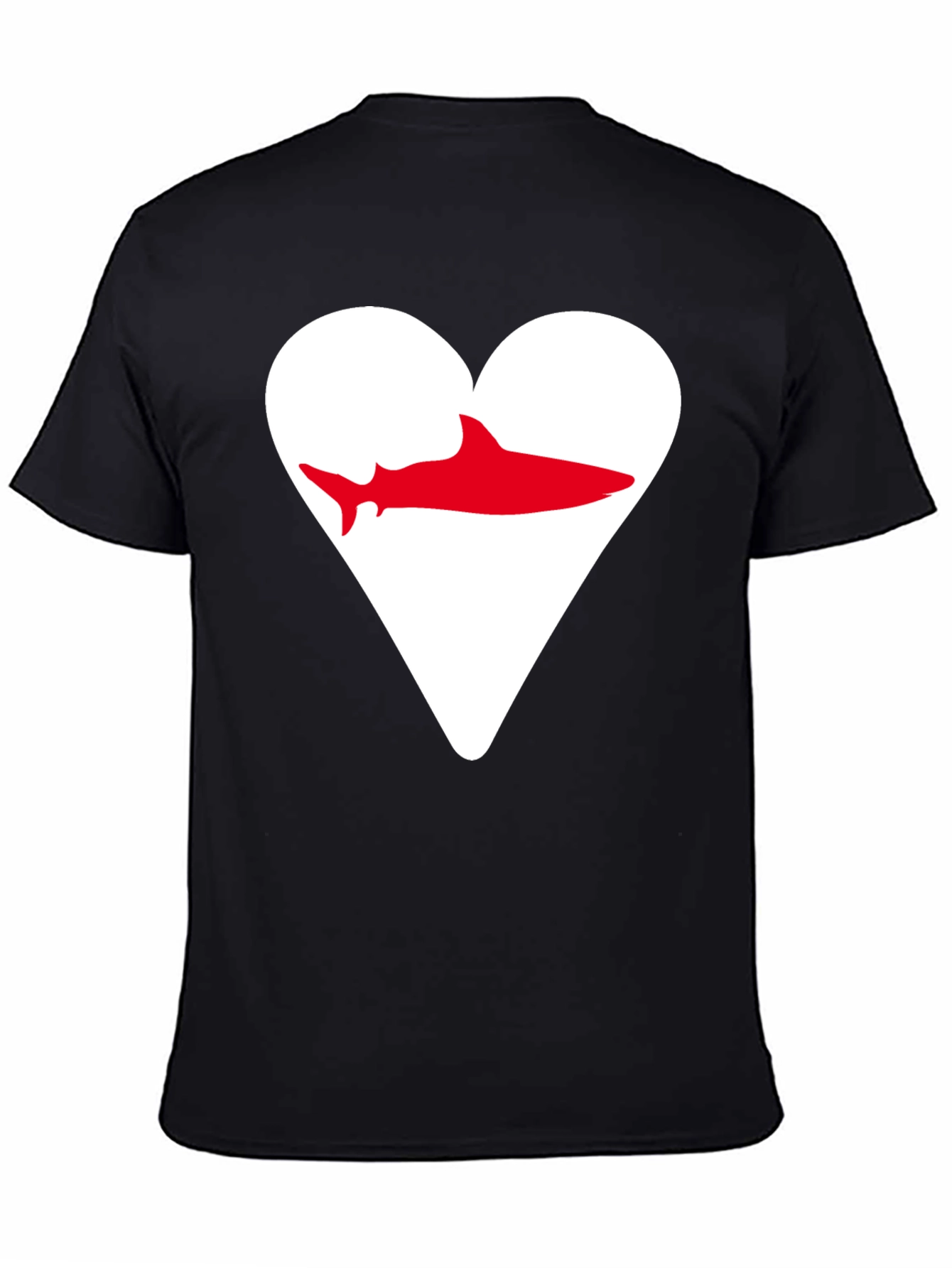 Shark Heart Graphic Tee - Stylish & Unique Mens T-Shirt