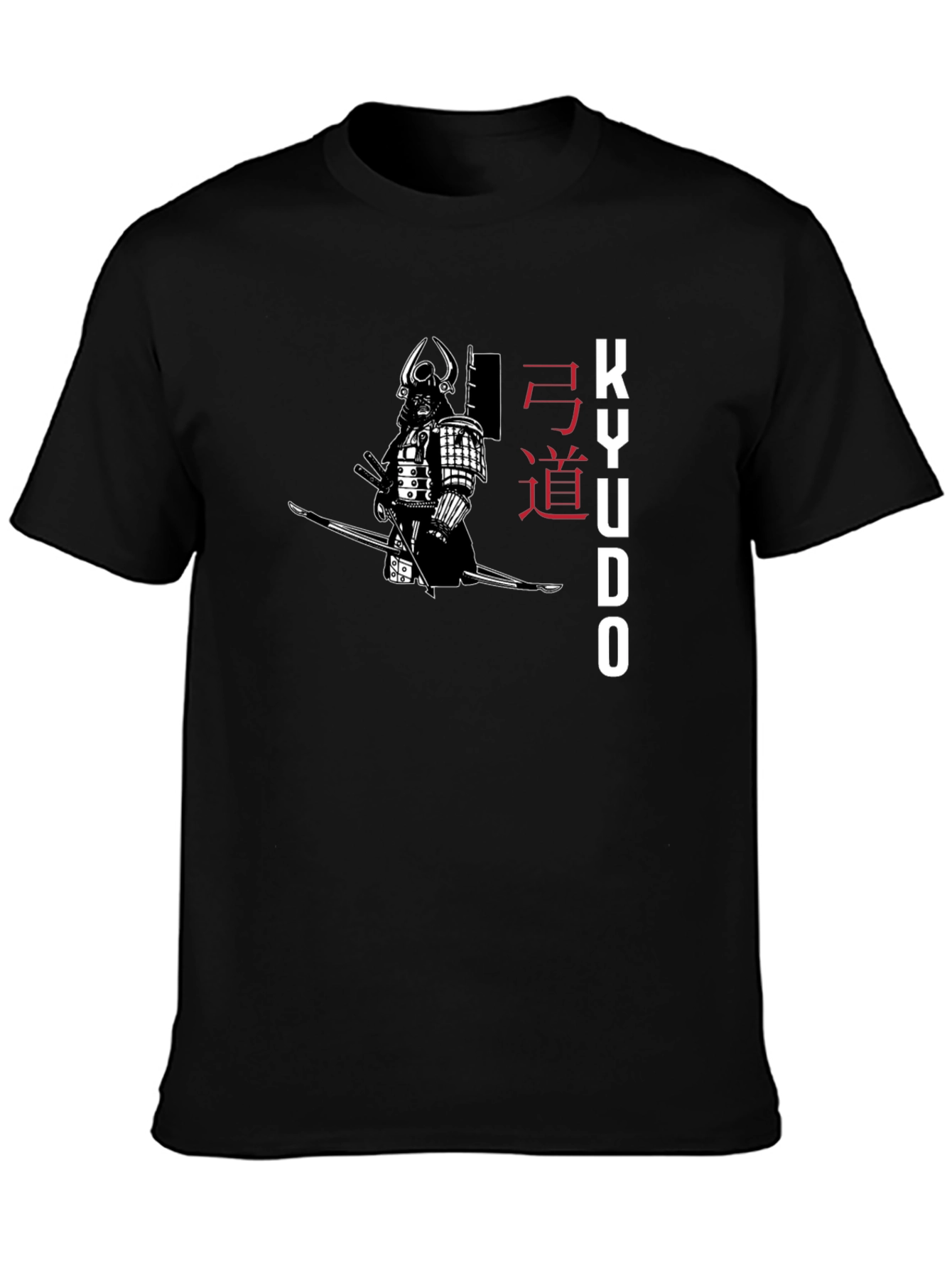 Samurai Warrior Kyudo Black T-Shirt