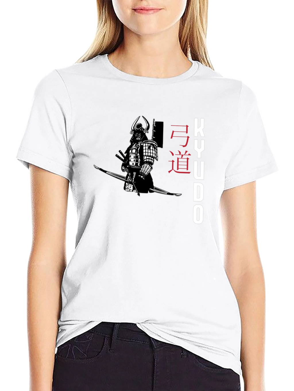 Samurai Warrior Kyudo Black T-Shirt