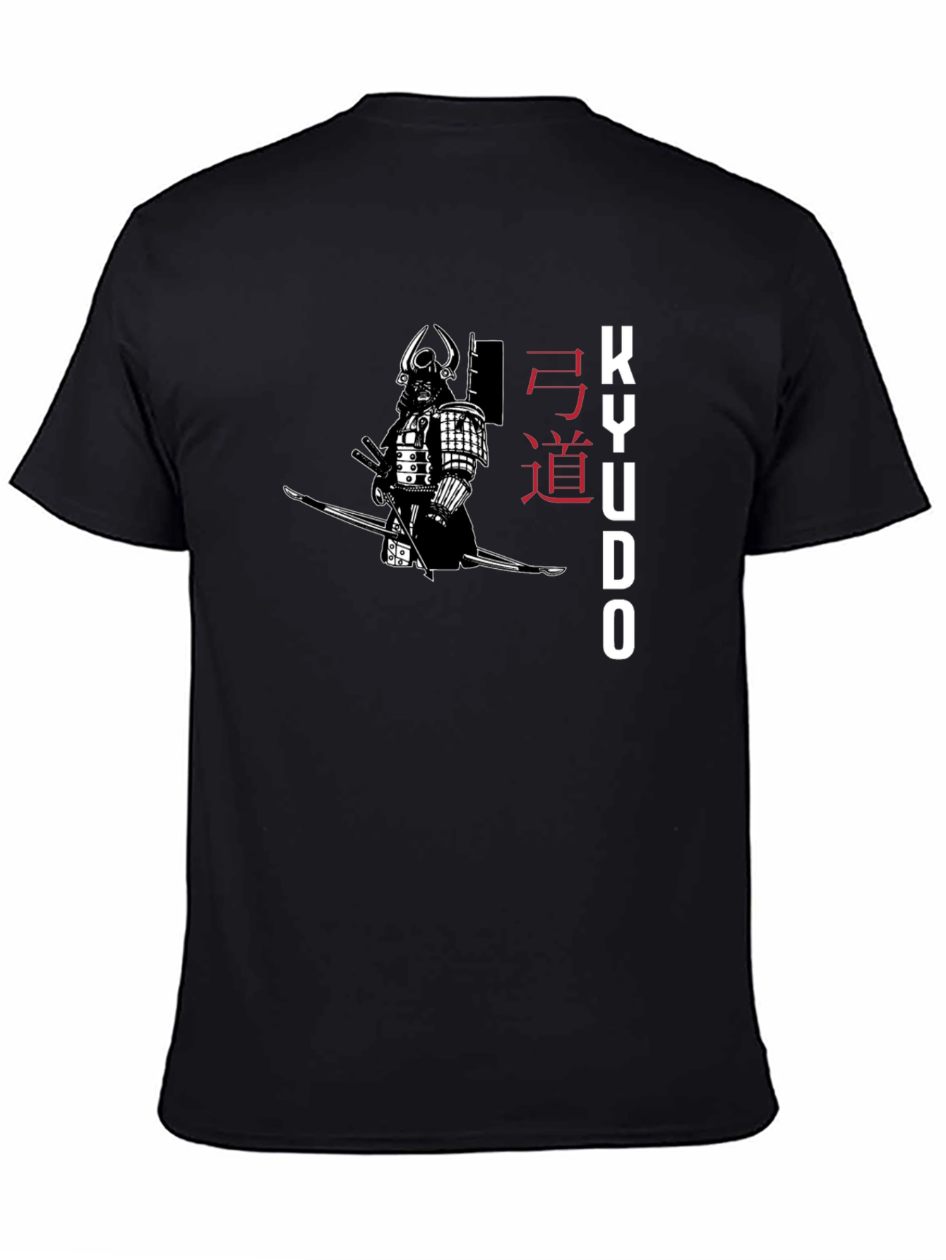Samurai Warrior Kyudo Black T-Shirt