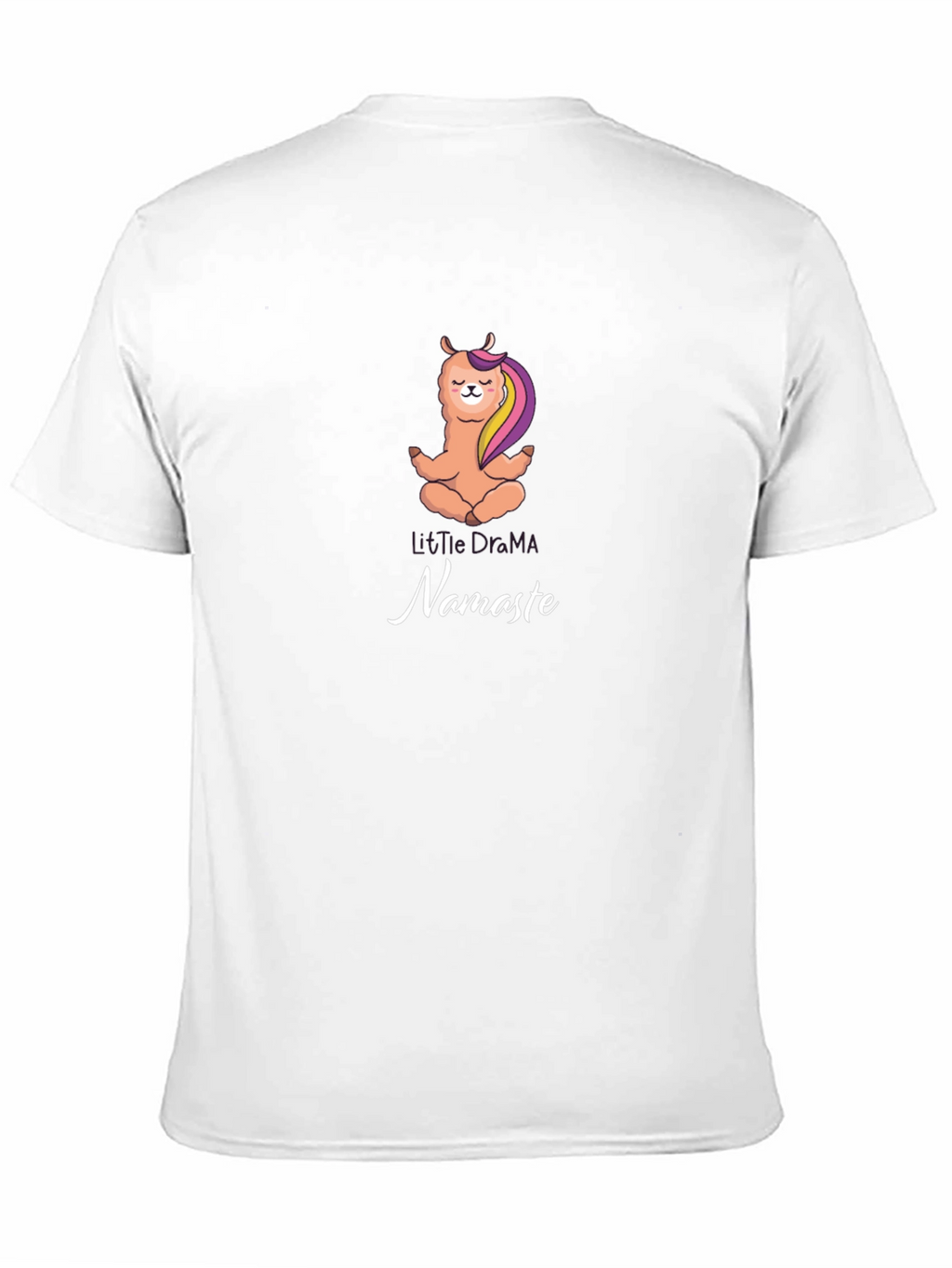 Yoga Llama Namaste Black T-Shirt